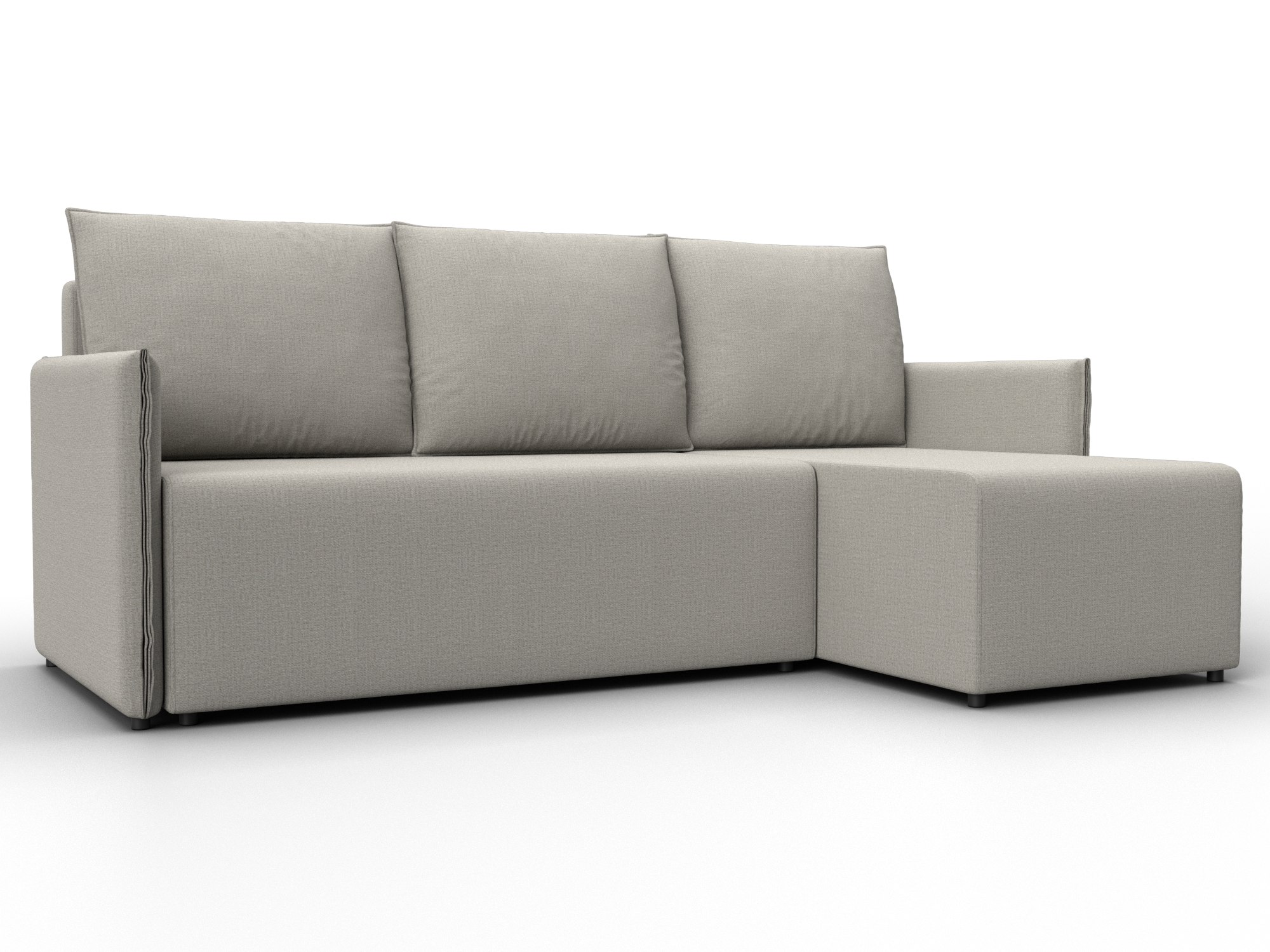 Диван угловой Лига-124 угол универсальный (амур 02 бежевый)