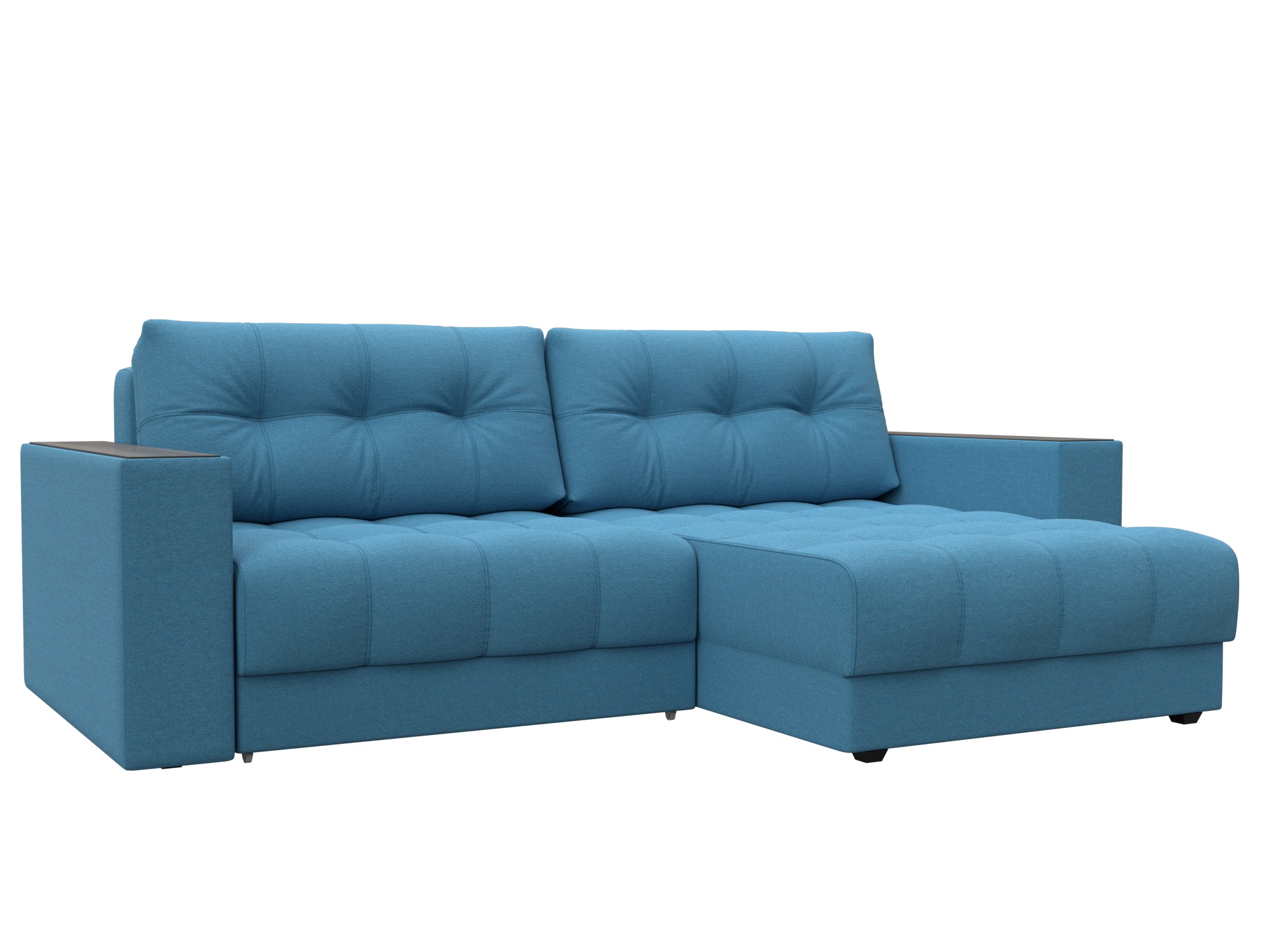 Диван угловой с декором Лига-049 НПБ (амур 10 голубой) Диван угловой с декором Лига-049 НПБ (амур 10 голубой)