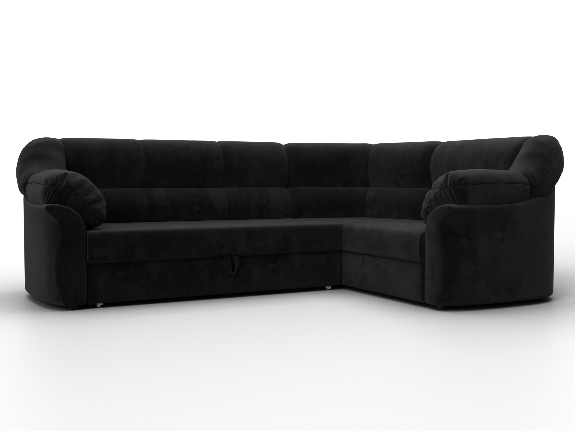 Диван угловой Карнелла правый угол (seven 35 черный)