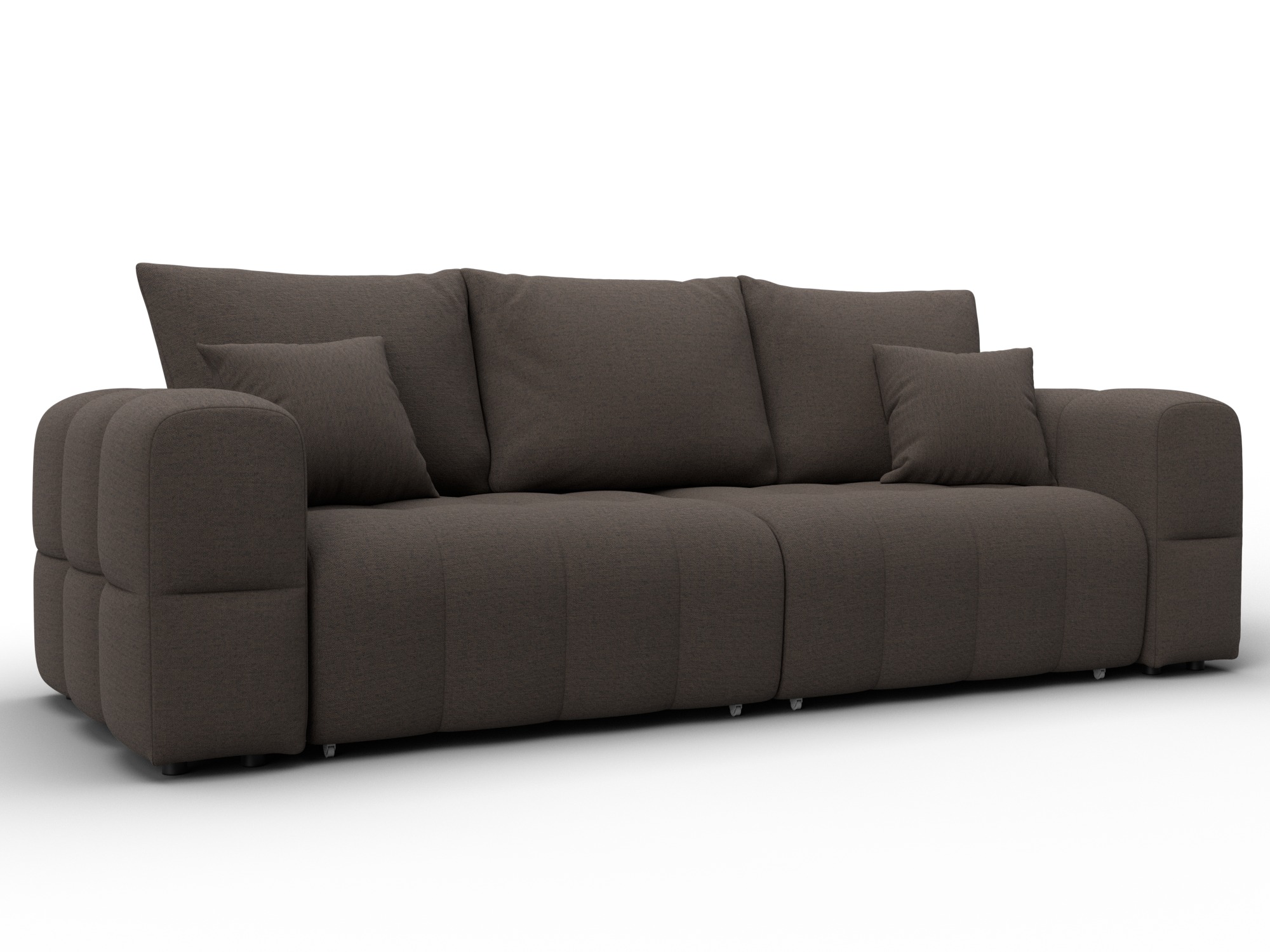 Диван прямой Лига-110 НПБ (амур 05 коричневый)