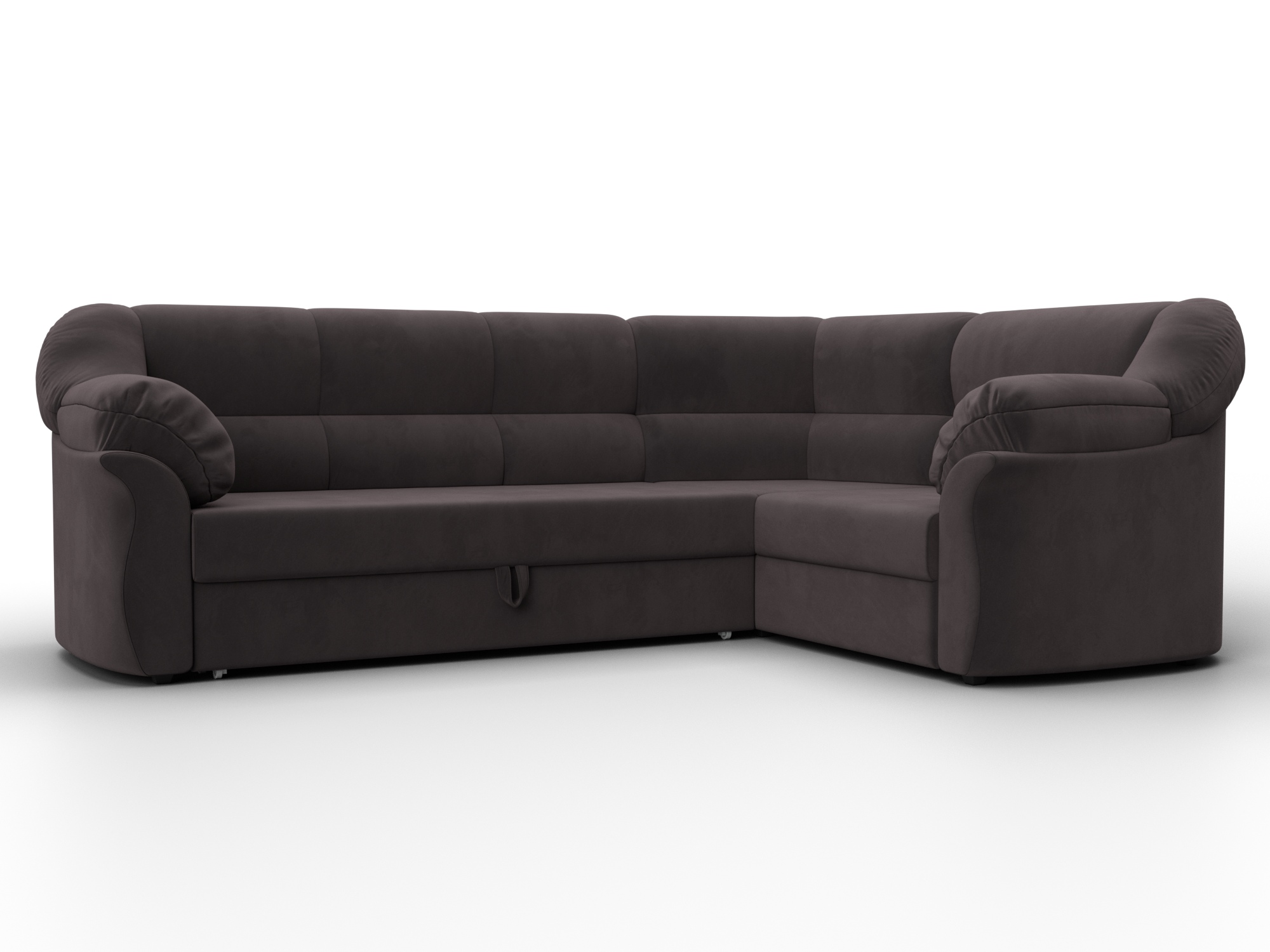 Диван угловой Карнелла правый угол (seven 727 коричневый)