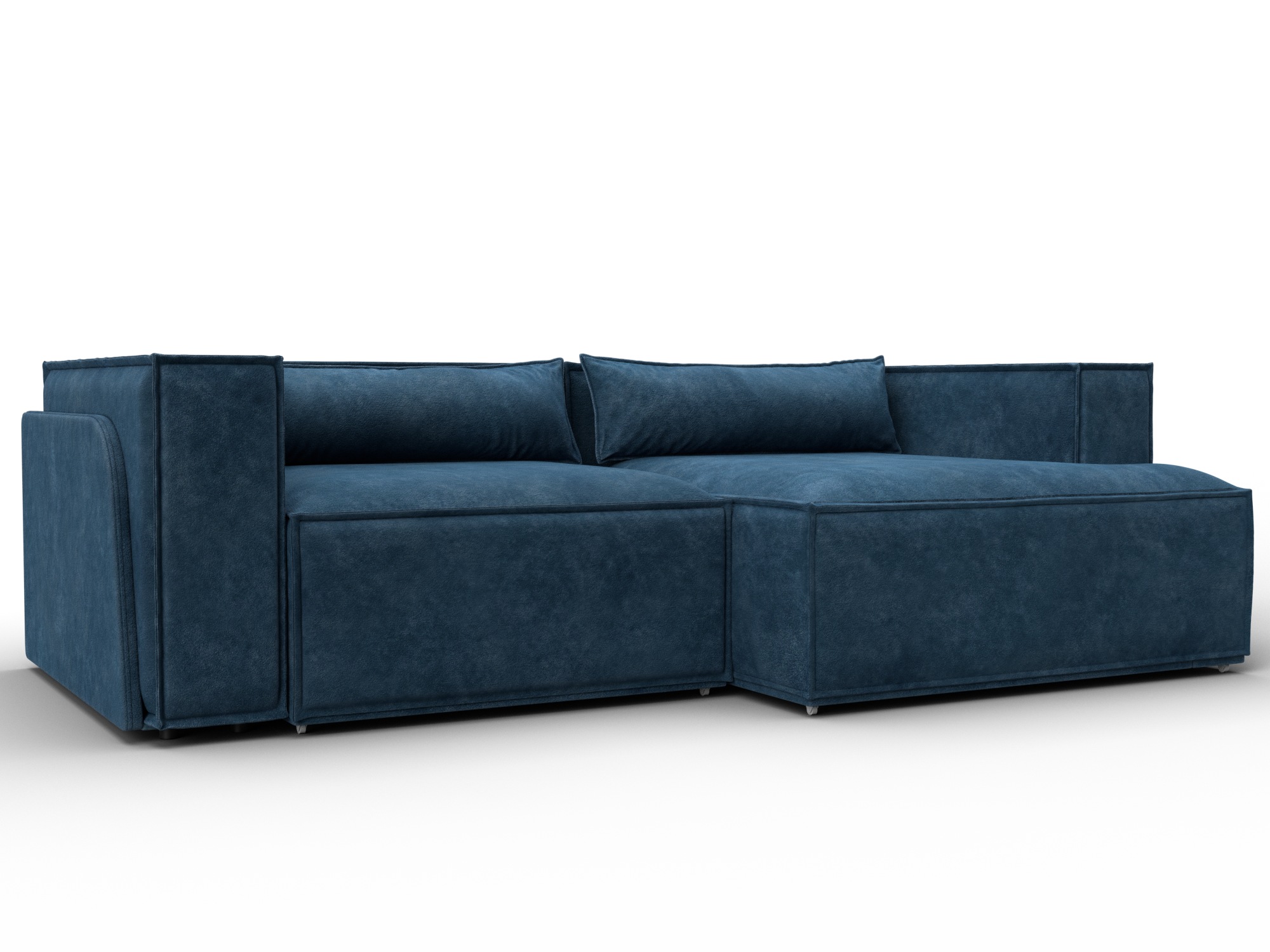 Диван угловой Лига-061 угол правый (brut 11 синий)