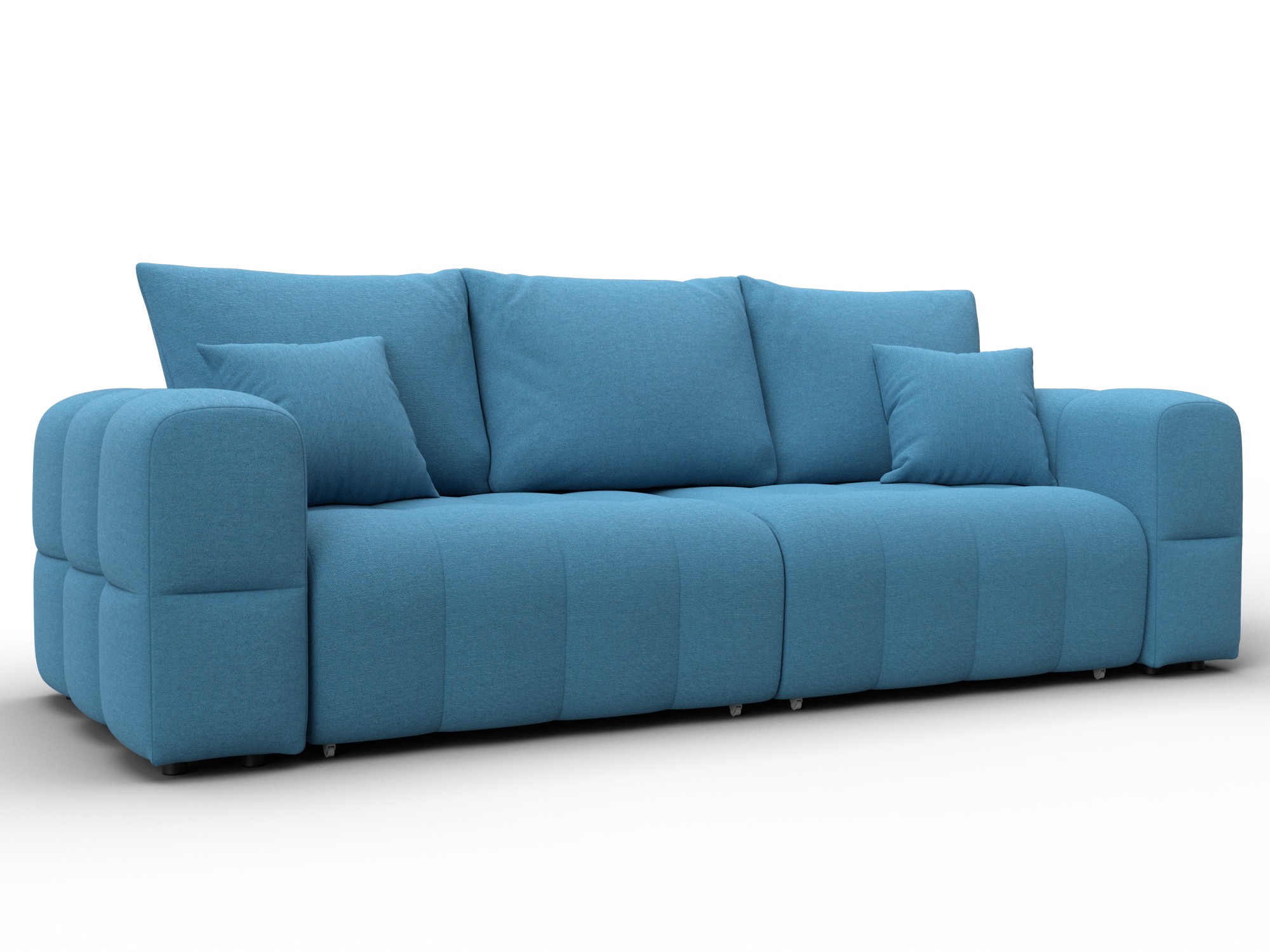 Диван прямой Лига-110 НПБ (амур 10 голубой)