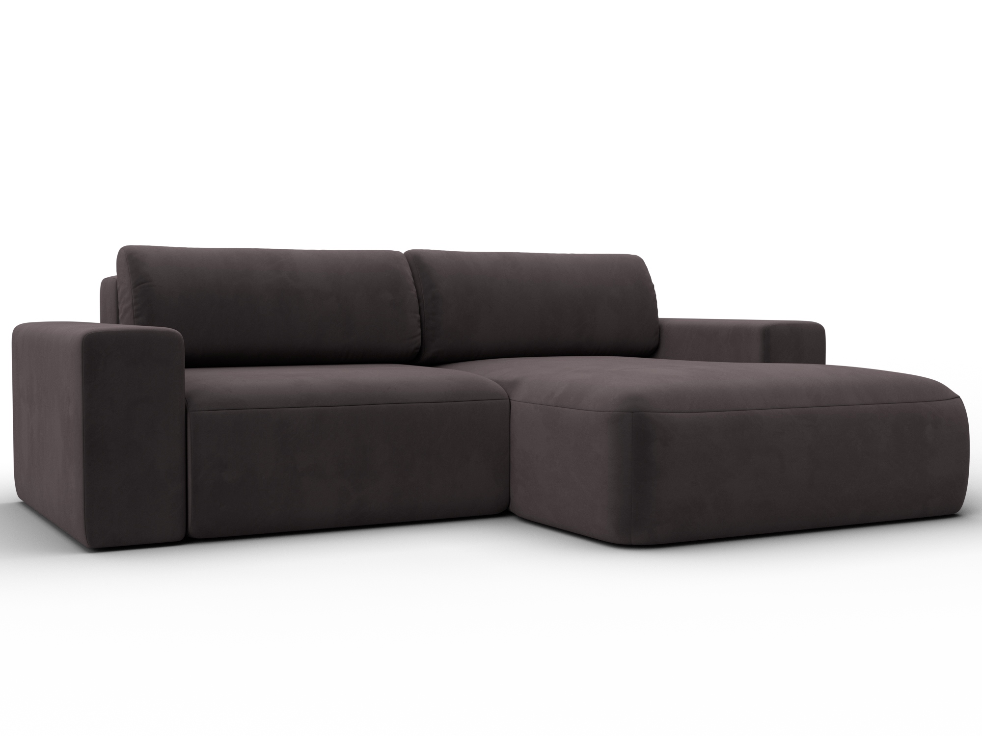 Диван угловой Лига-036 НПБ Классик правый угол (seven 727 коричневый)