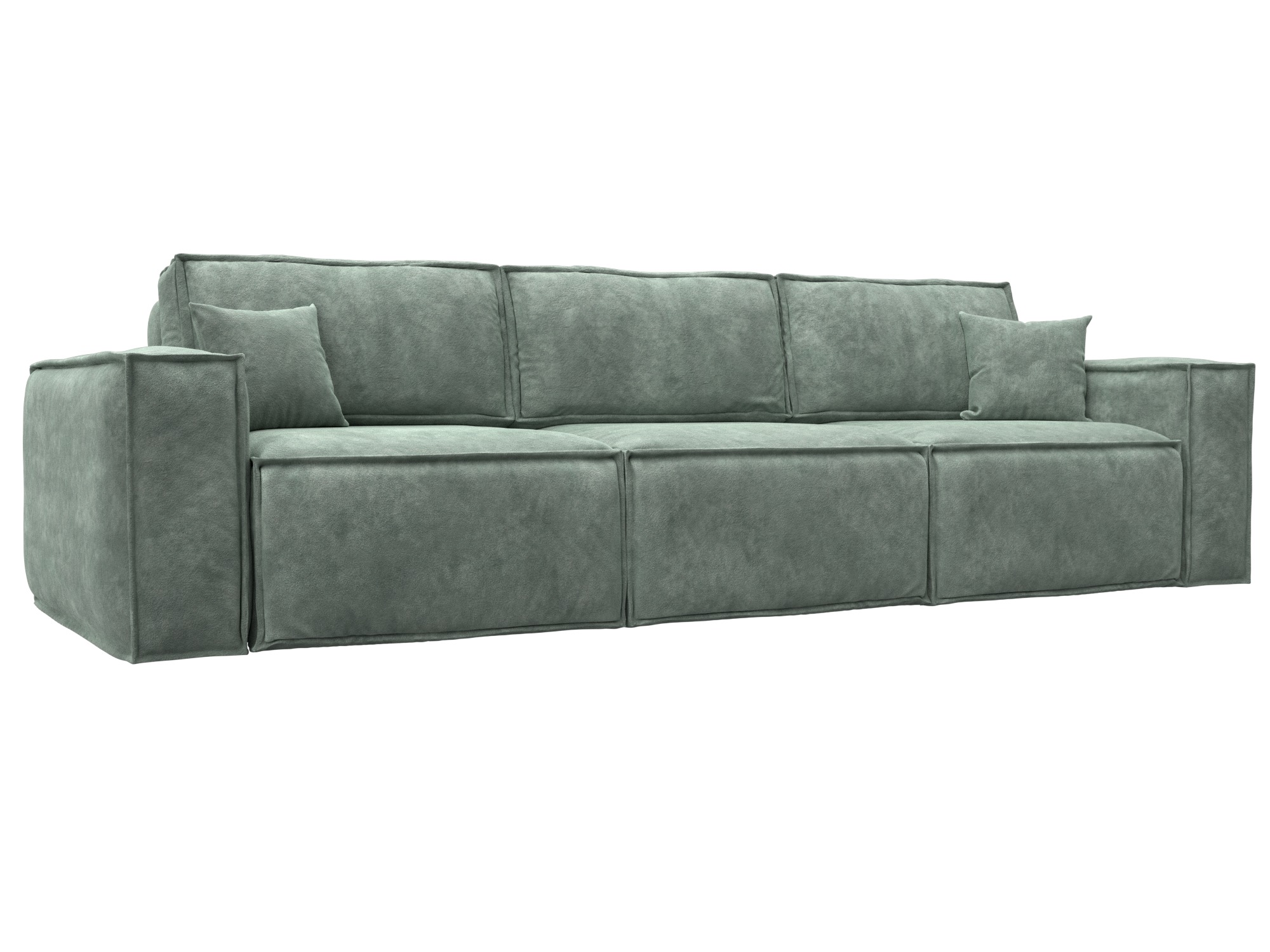 Диван прямой Лига-081 НПБ Лонг (brut 08 зеленый)