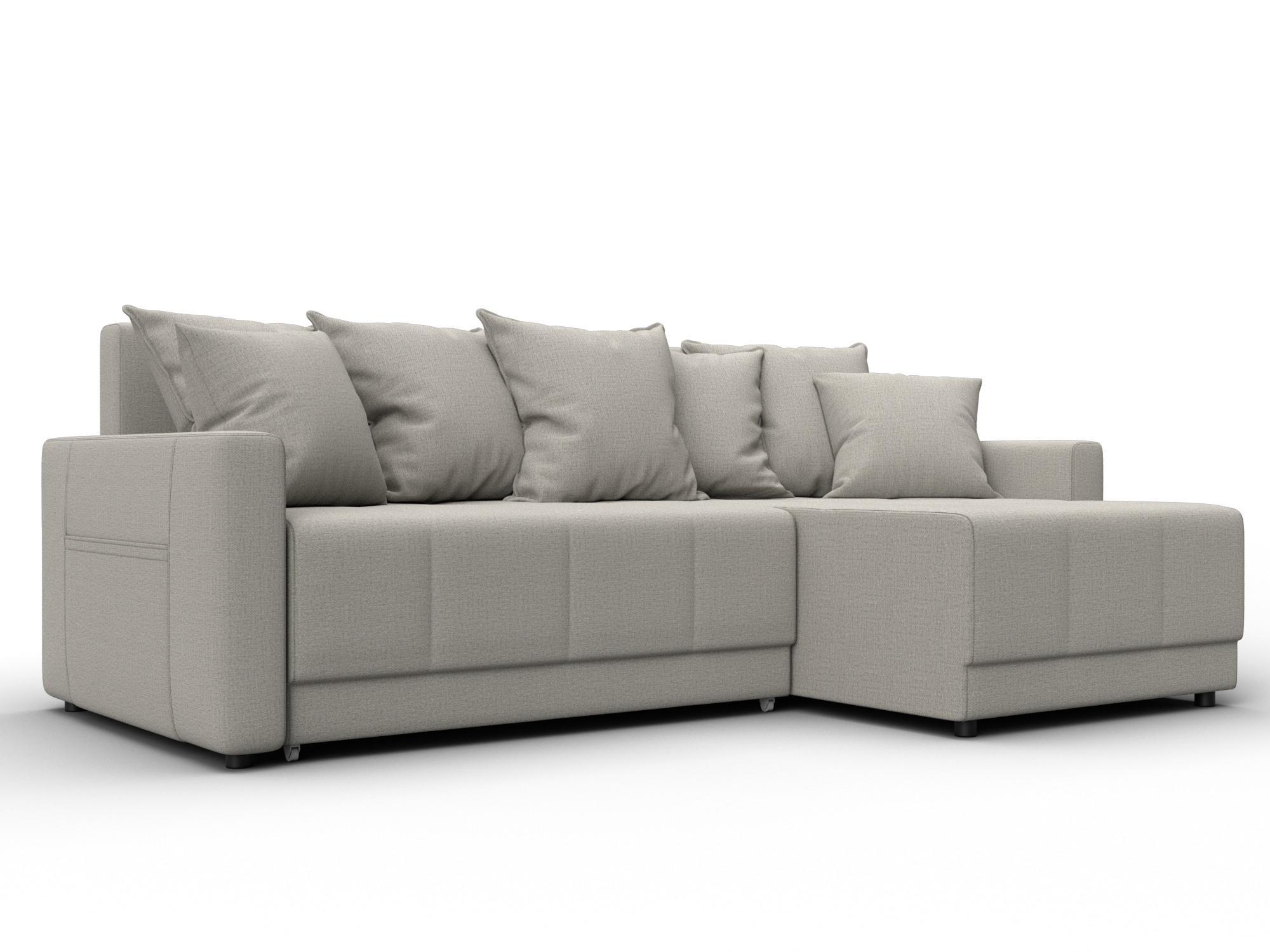 Диван угловой Лига-125 угол универсальный (амур 02 бежевый)