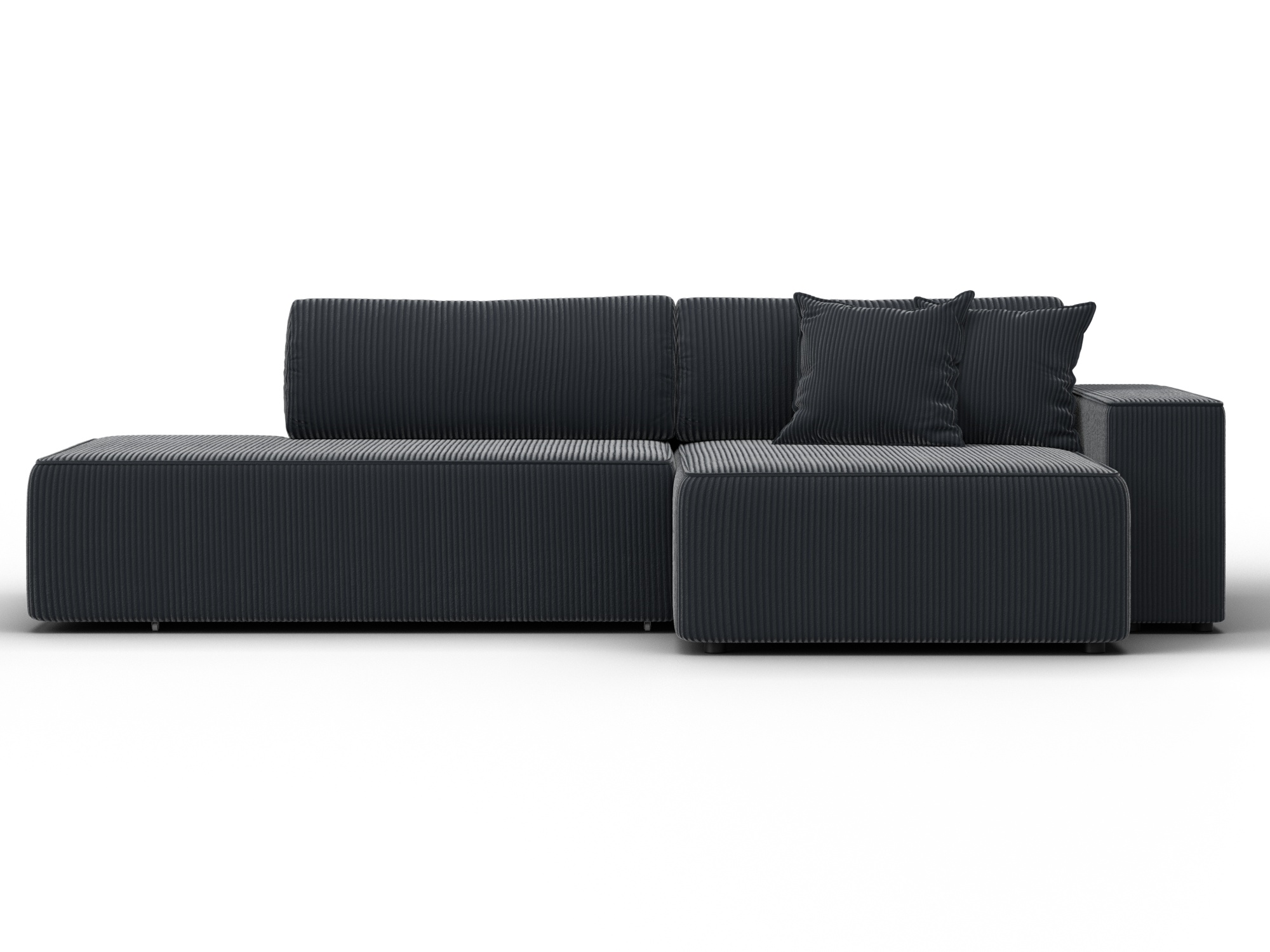 Диван угловой Лига-079 БП угол правый (vertical серый)