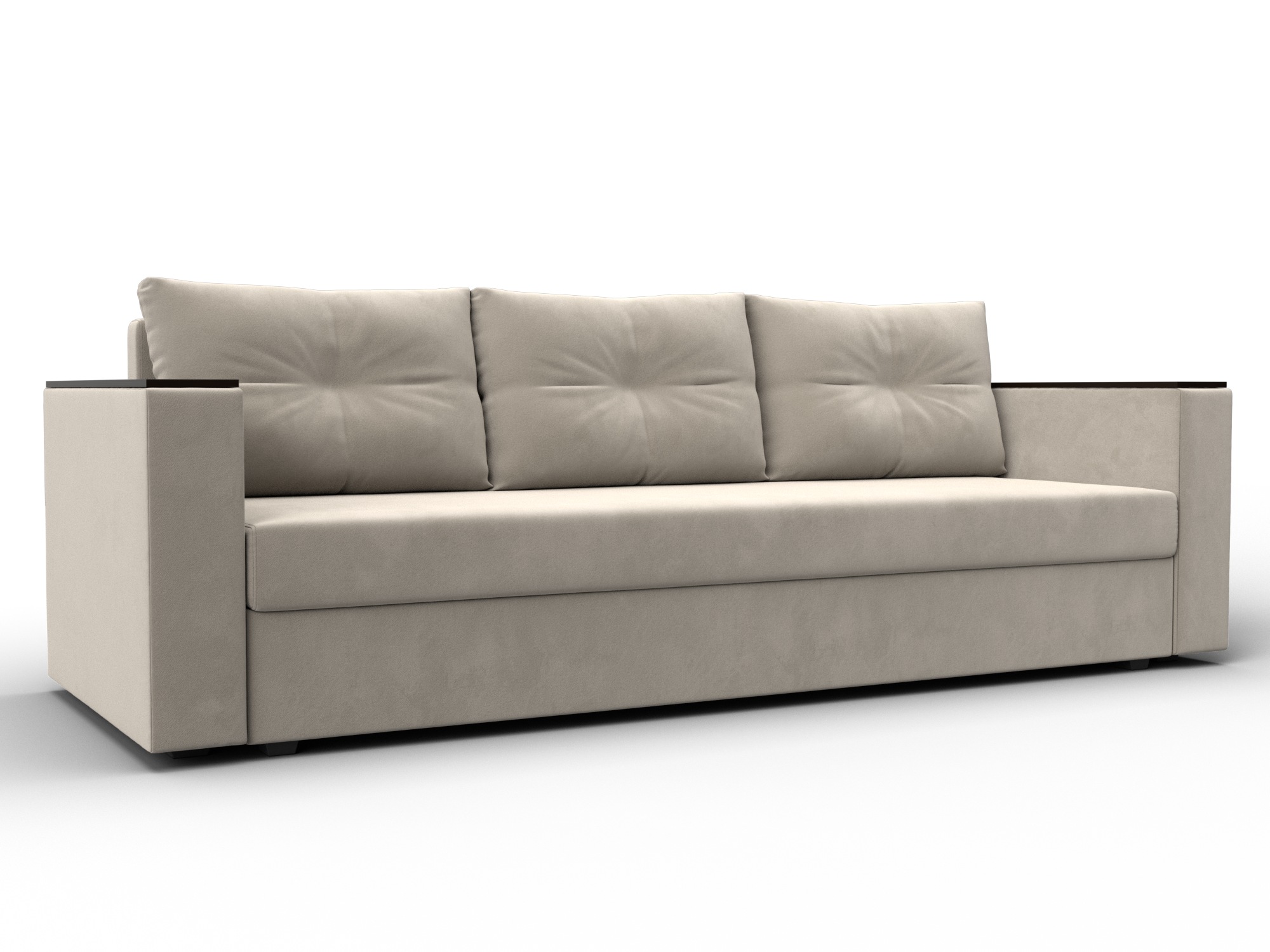 Диван прямой Атланта без стола (бежевый)