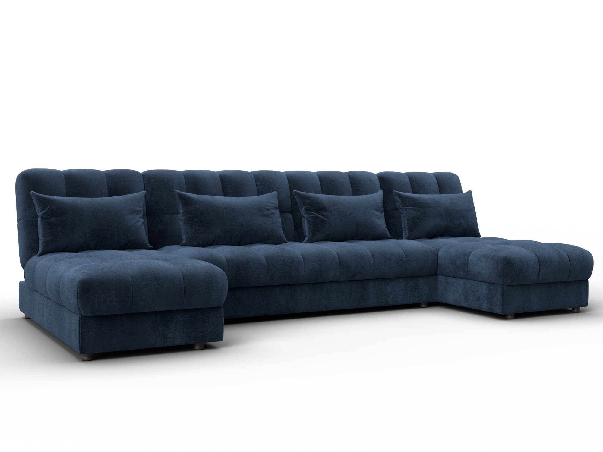 Диван П-образный Лига-116 НПБ (tower 13 синий)