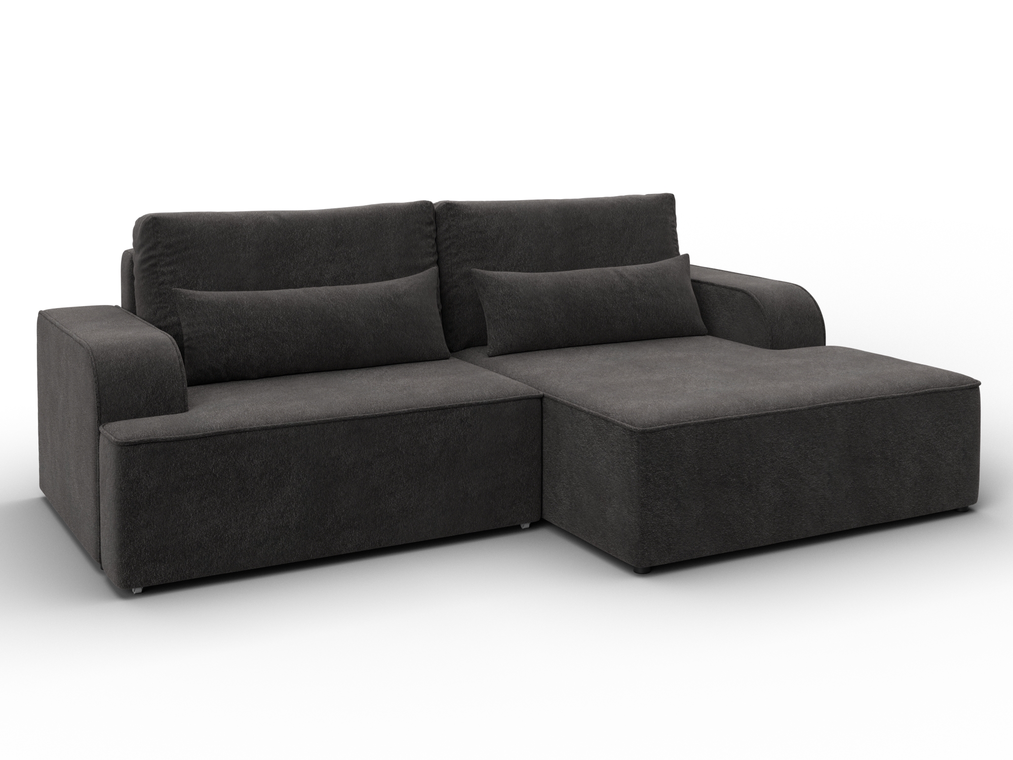 Диван угловой Лига-120 угол правый (laim 10 темно-коричневый)