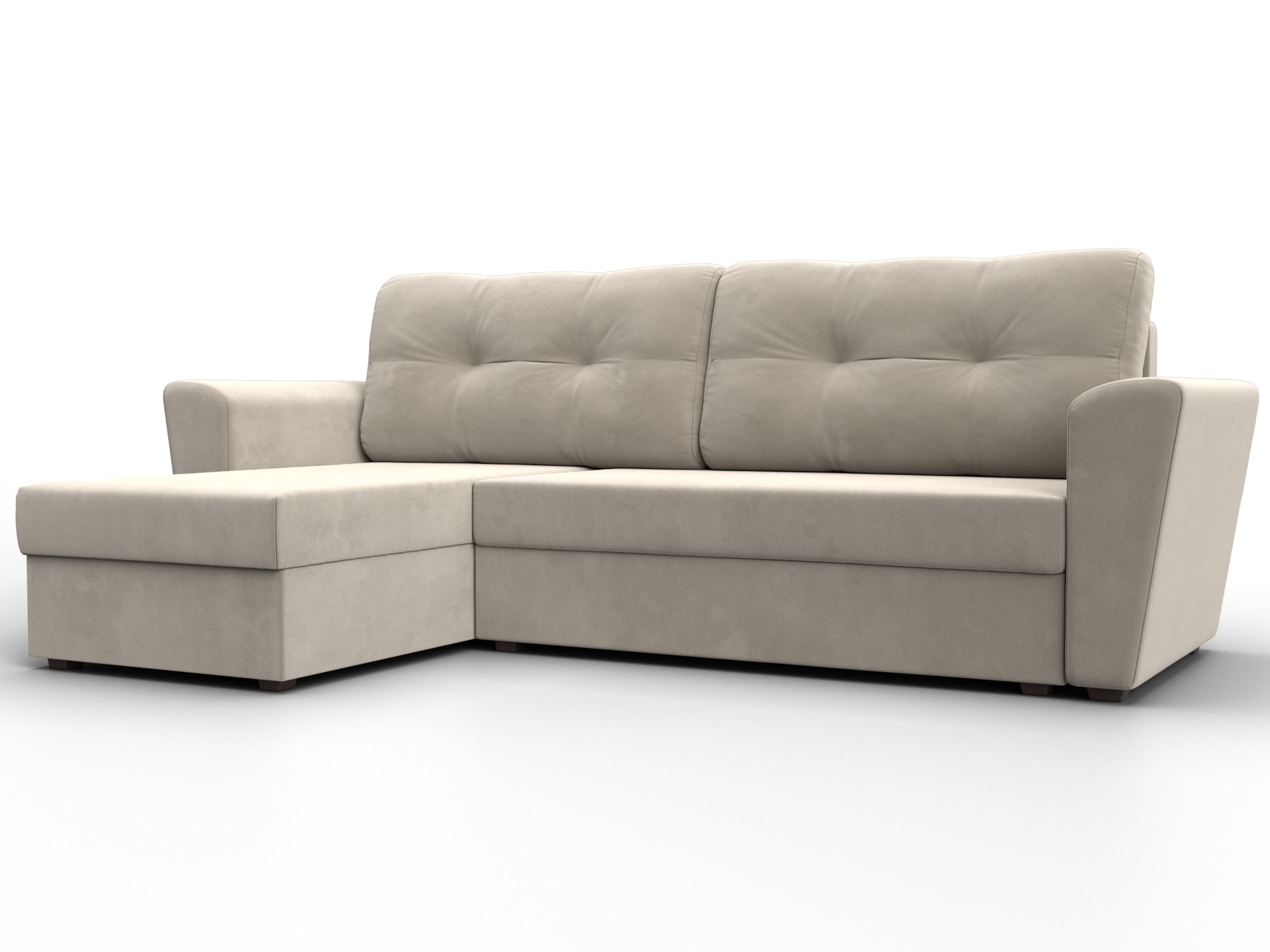 Диван угловой Амстердам Лайт левый угол (бежевый)