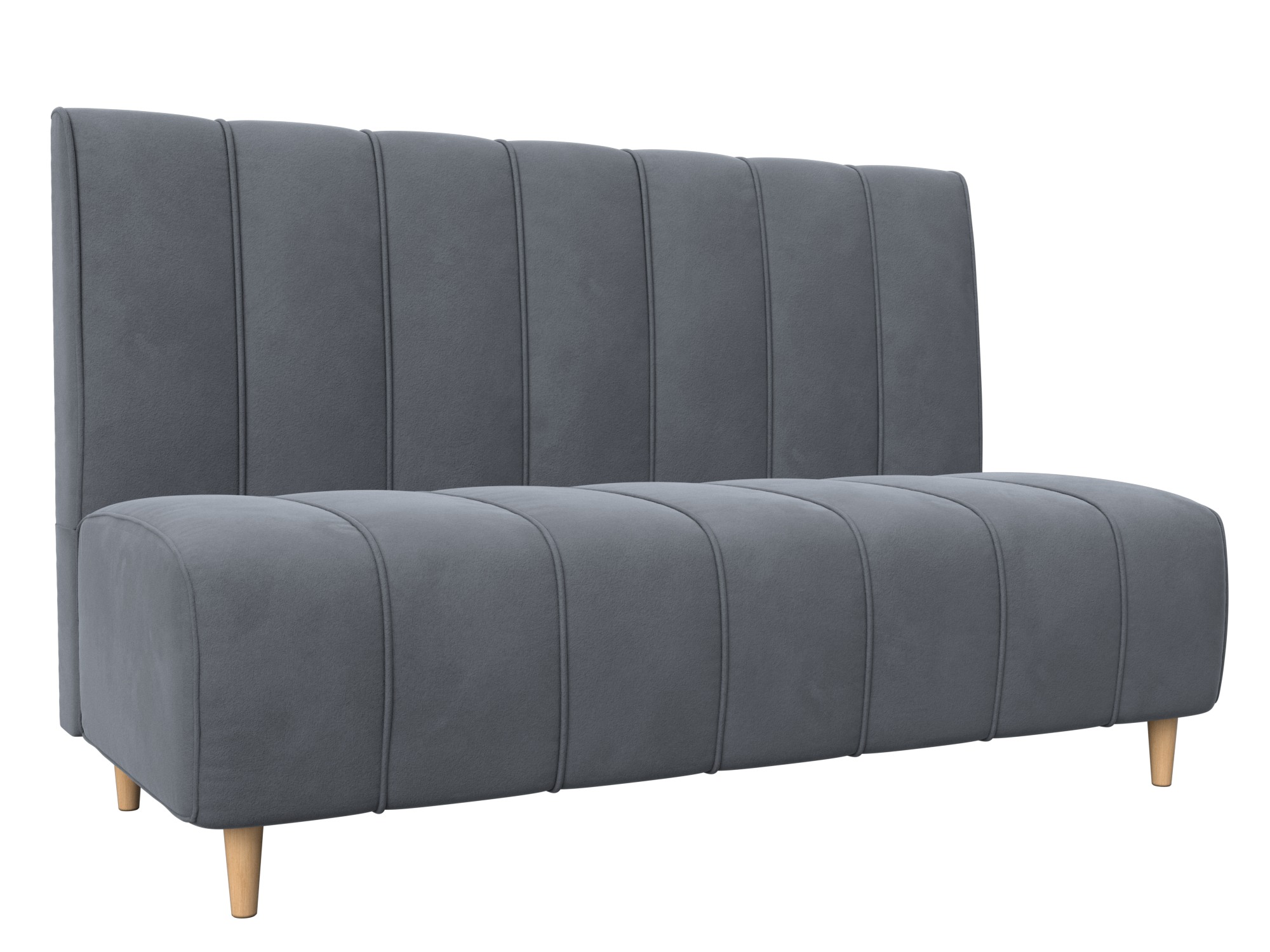Диван кухонный прямой Ральф (seven 17 серый)