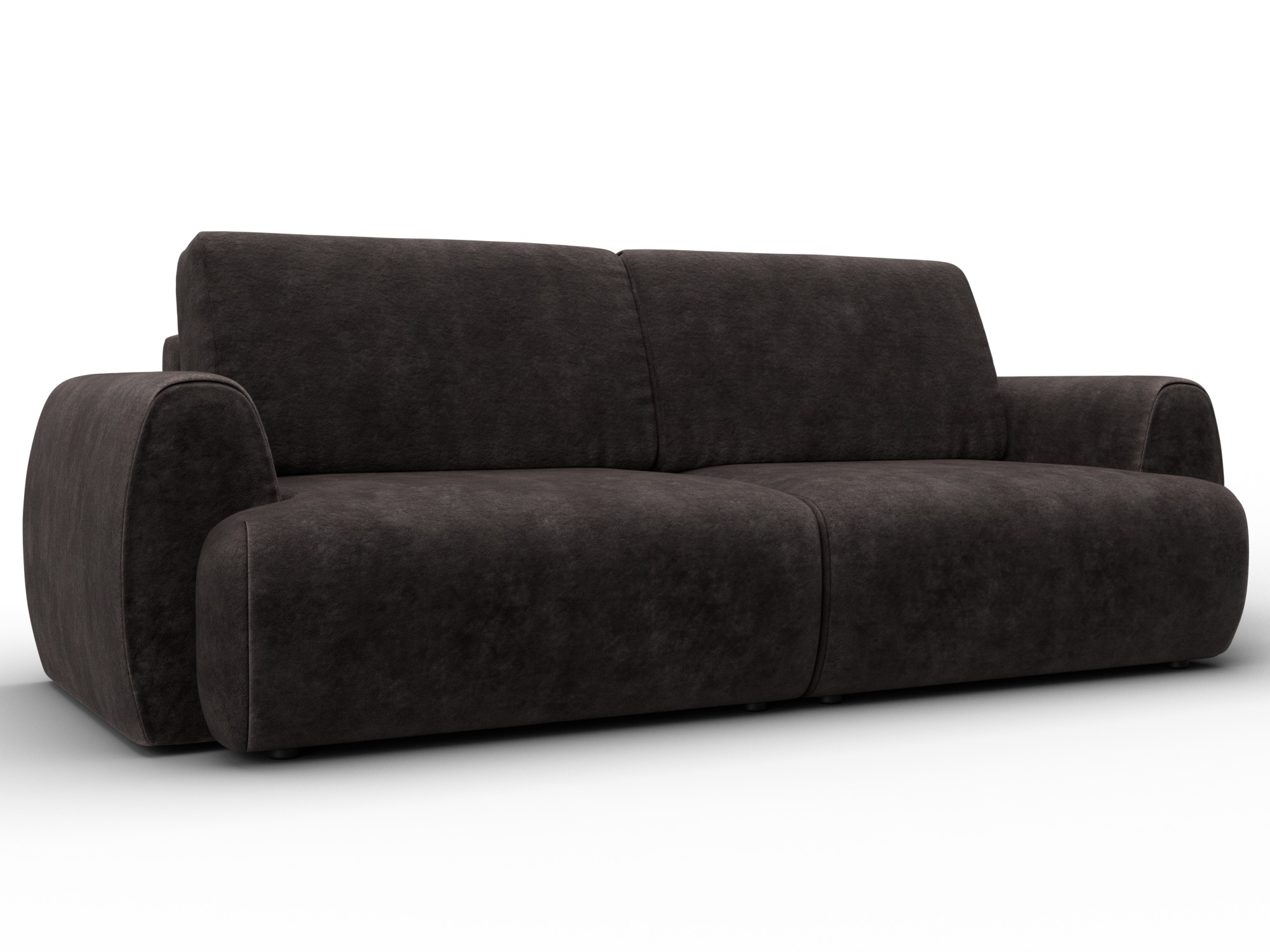 Диван прямой Лига-115 НПБ (brut 17 коричневый)