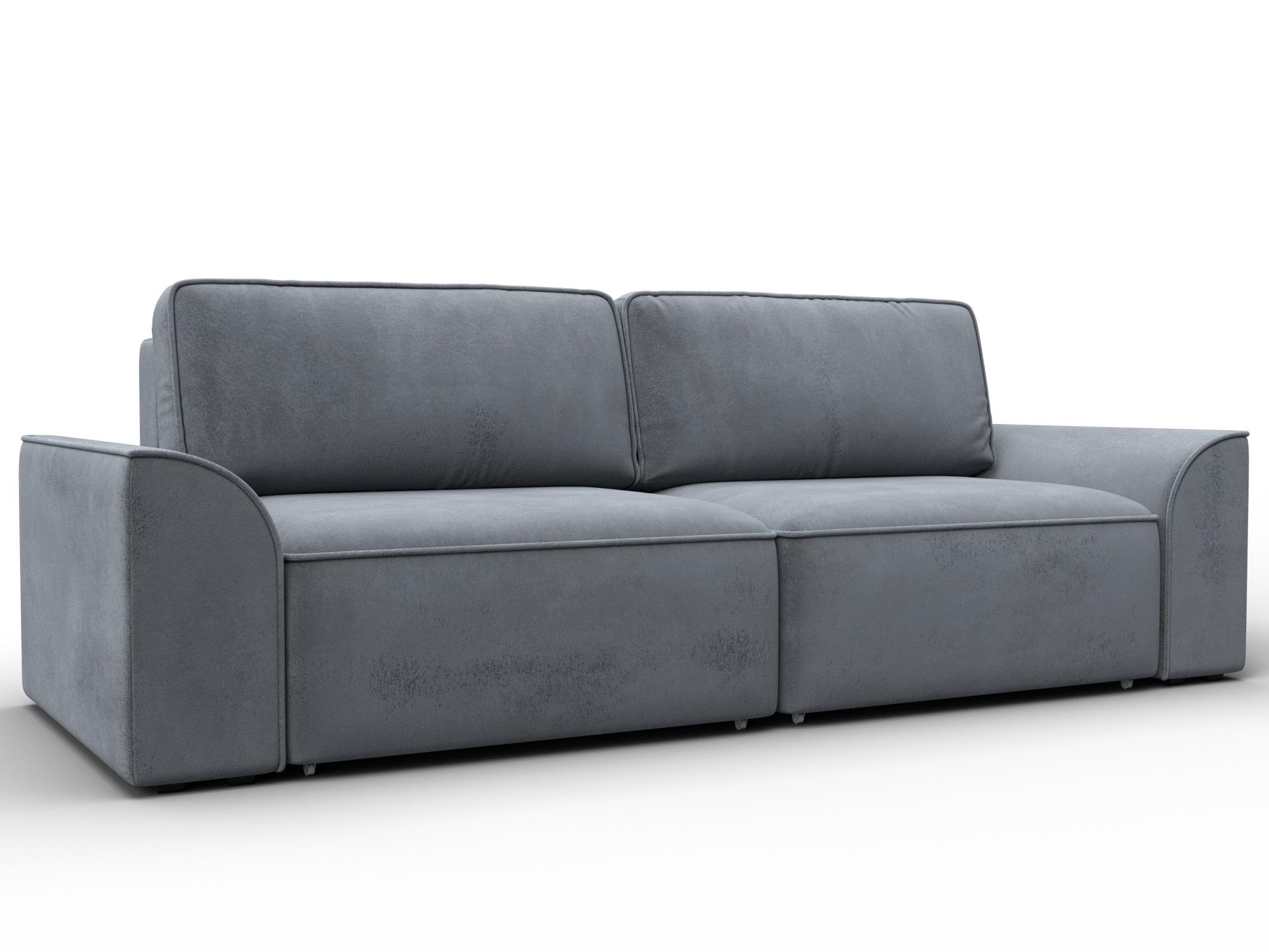 Диван прямой Лига-048 НПБ (tower 10 серый)