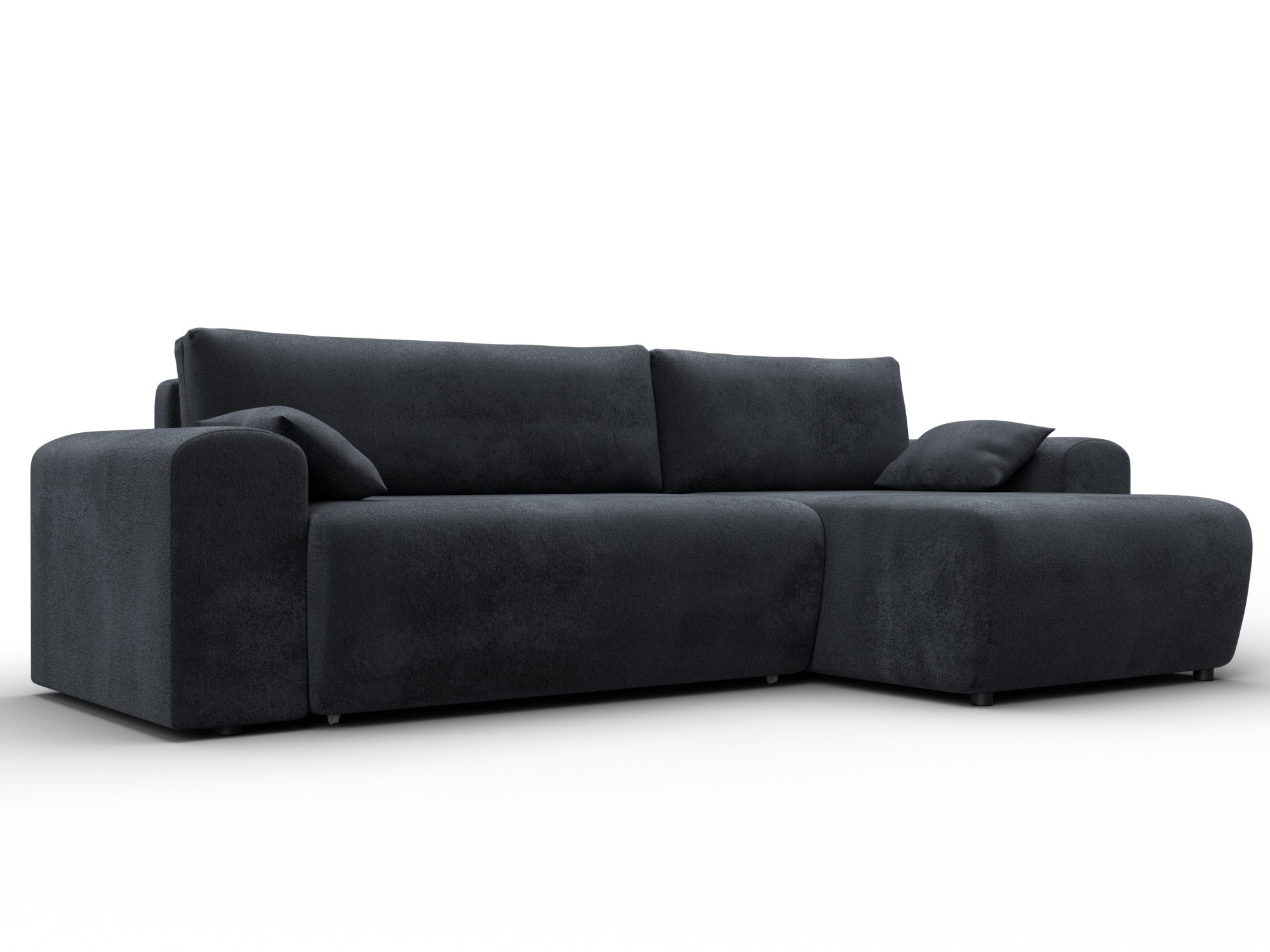 Диван угловой Лига-099 угол универсальный (tower 11 темно-серый)