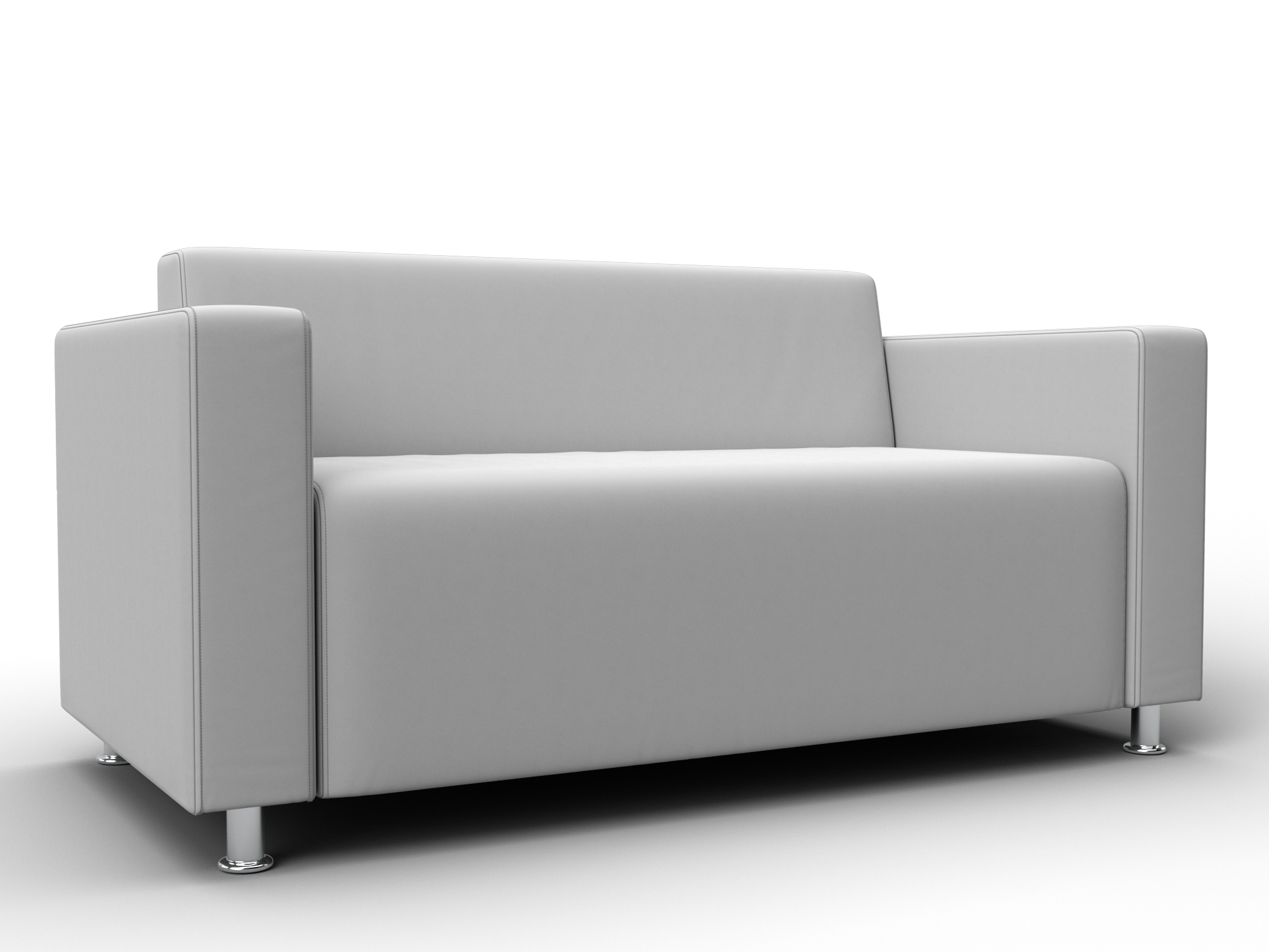 Диван прямой Лига-093 ВН (белый)