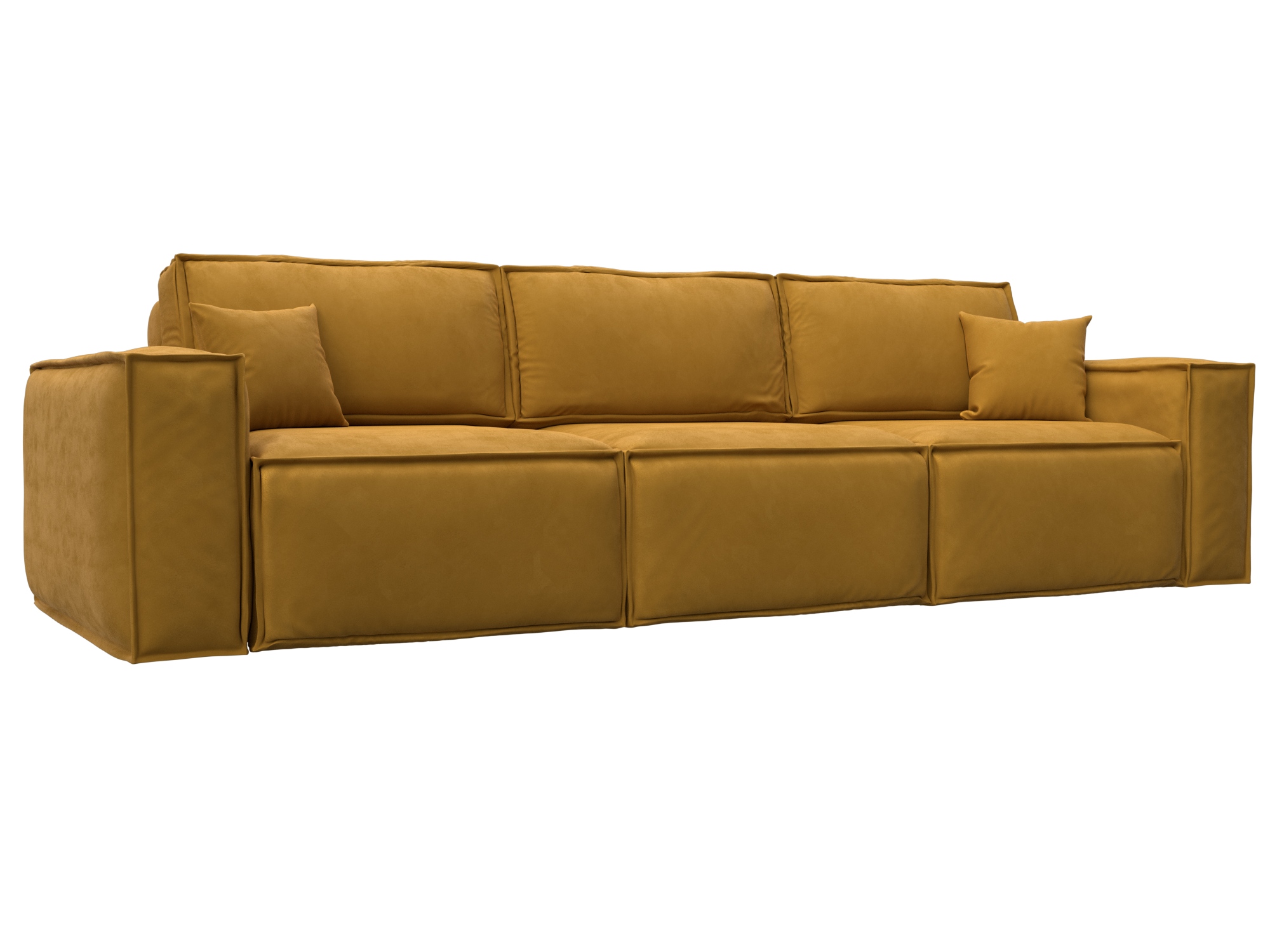 Диван прямой Лига-081 НПБ Лонг (brut 10 желтый)