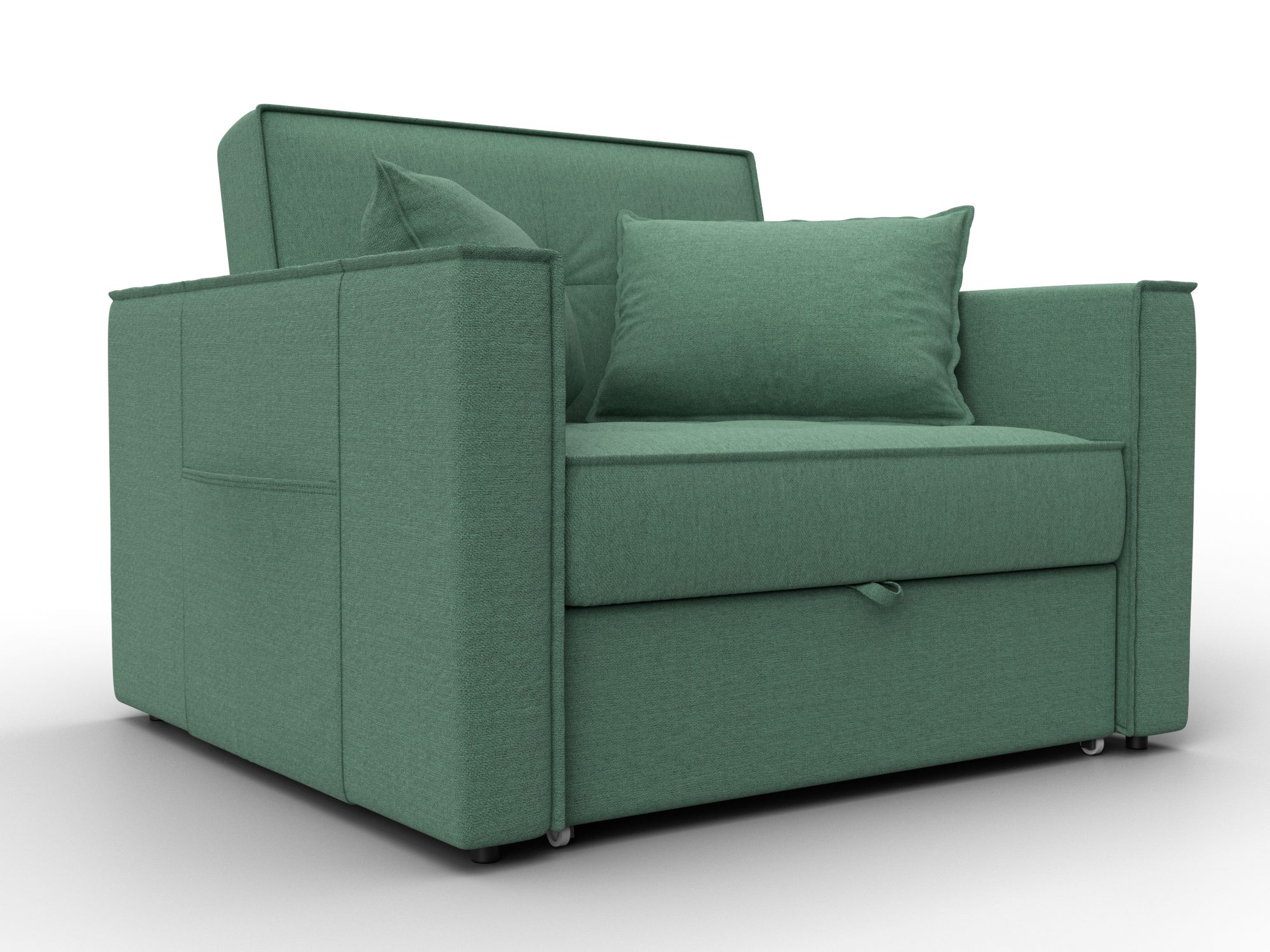 Кресло-кровать Лига-104 (80) (амур 11 зеленый)