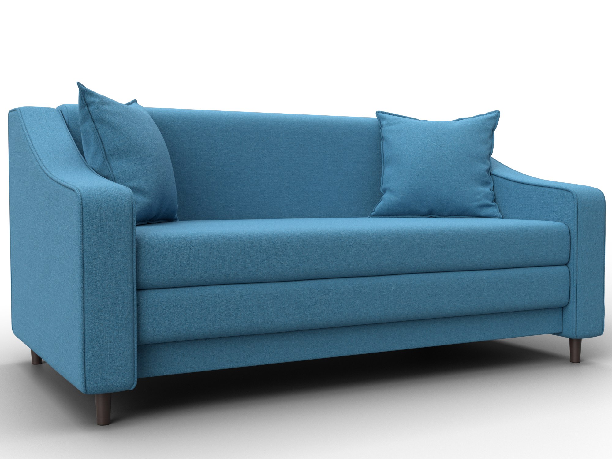 Диван прямой Лига-071 (амур 10 голубой)