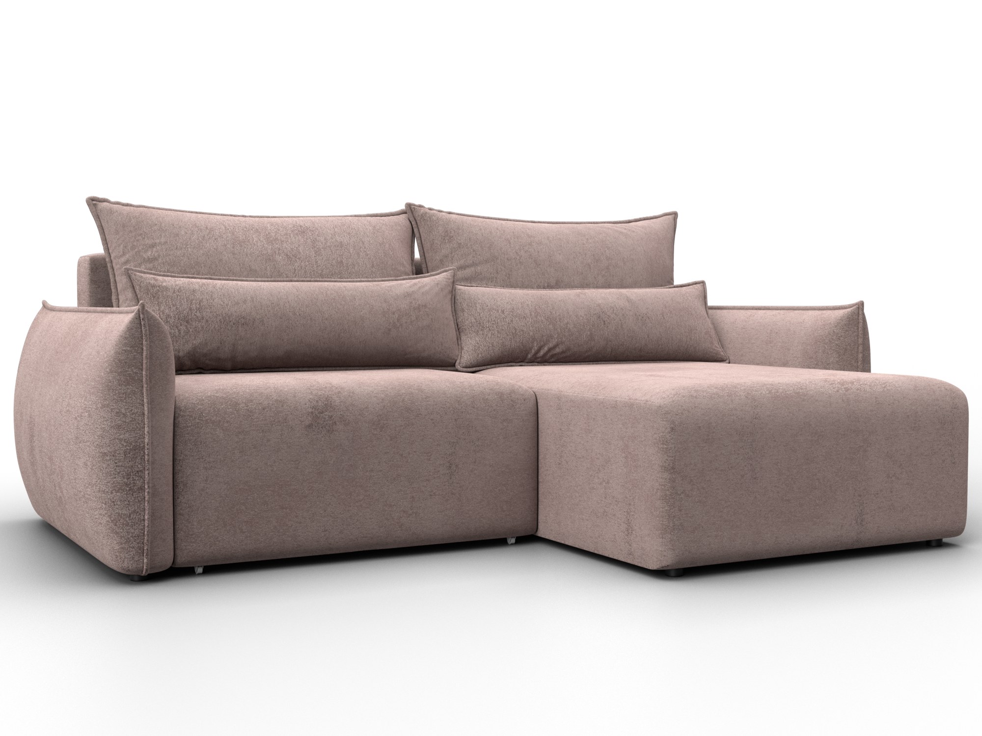 Диван угловой Лига-051 НПБ угол универсальный (tower 05 бежевый)