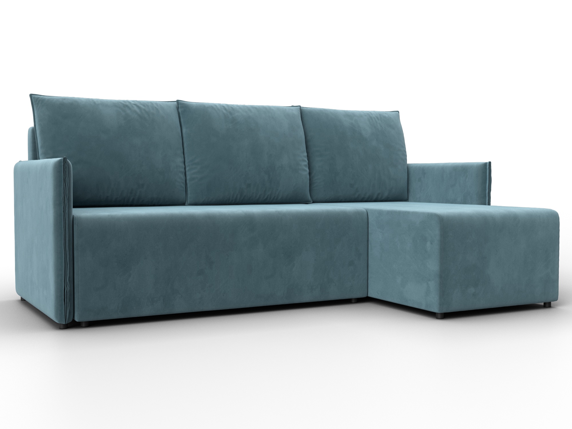 Диван угловой Лига-124 угол универсальный (seven 113 бирюзовый)