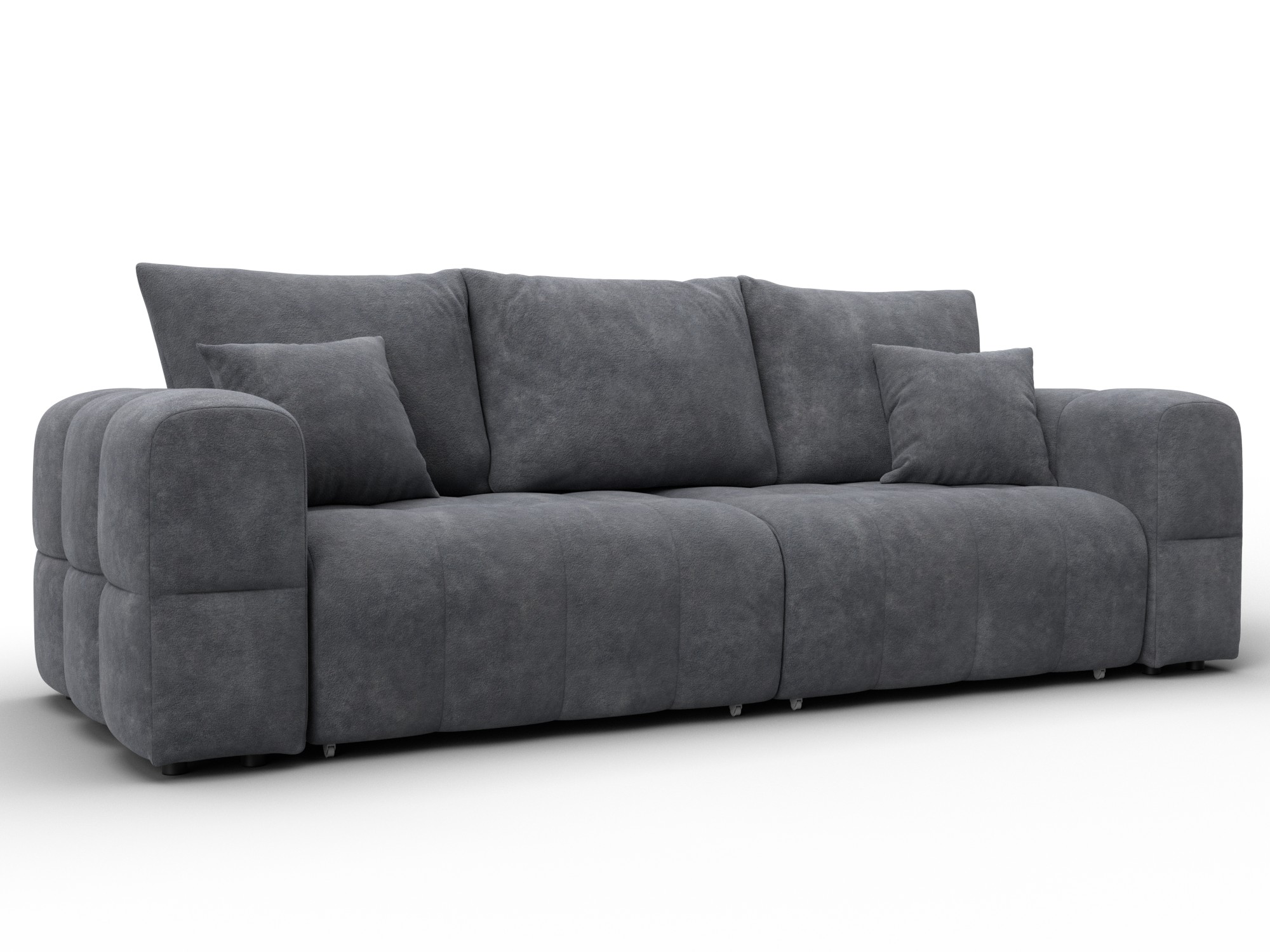 Диван прямой Лига-110 НПБ (brut 16 темно-серый)