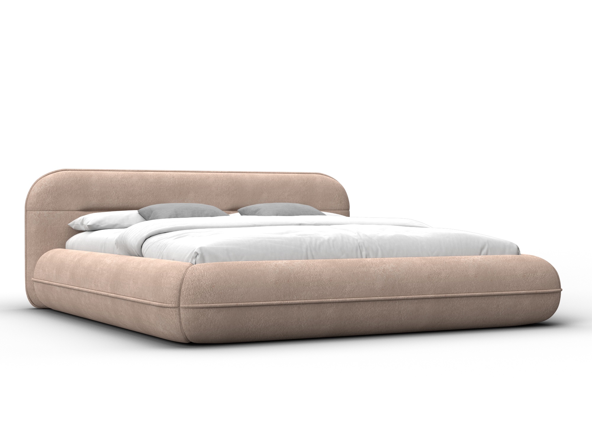 Кровать двуспальная Лига-133 (180) (laim бежевый)