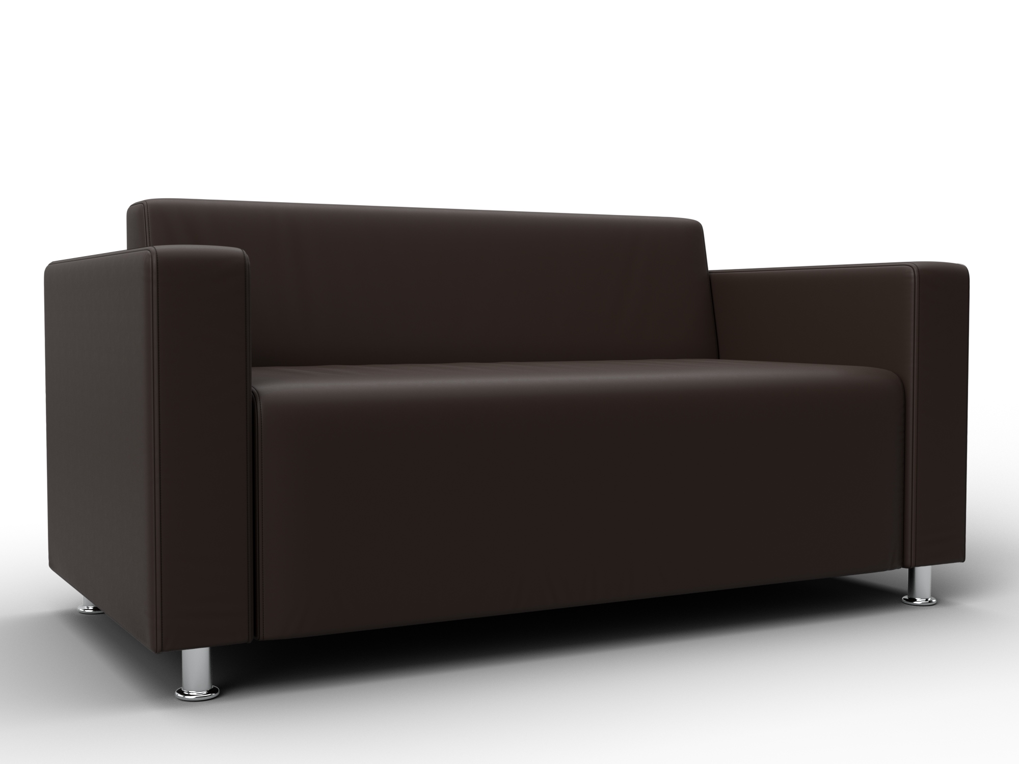 Диван прямой Лига-093 ВН (коричневый)