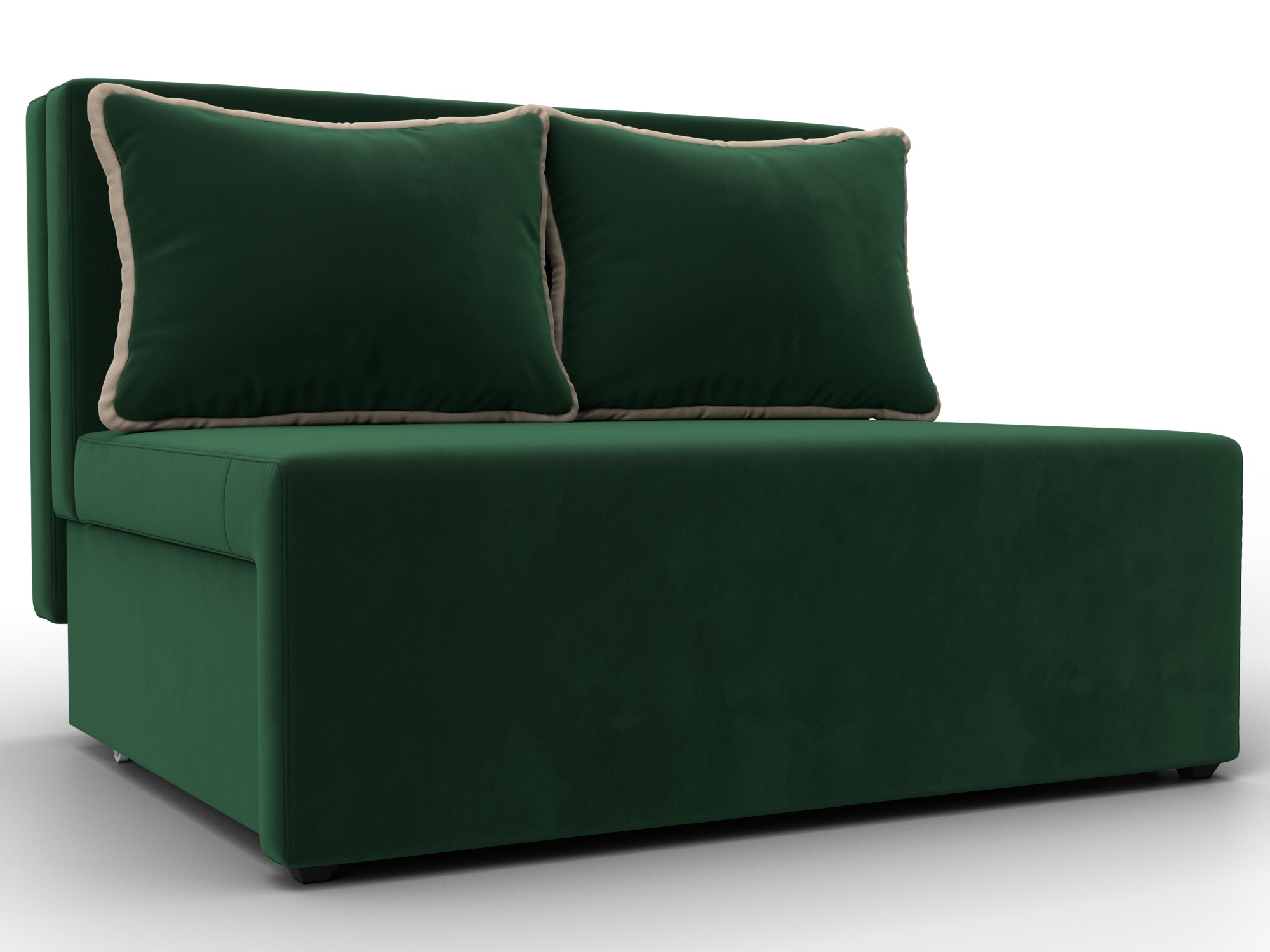 Диван прямой Лагуна (seven 626 зеленый;seven 729 бежевый)