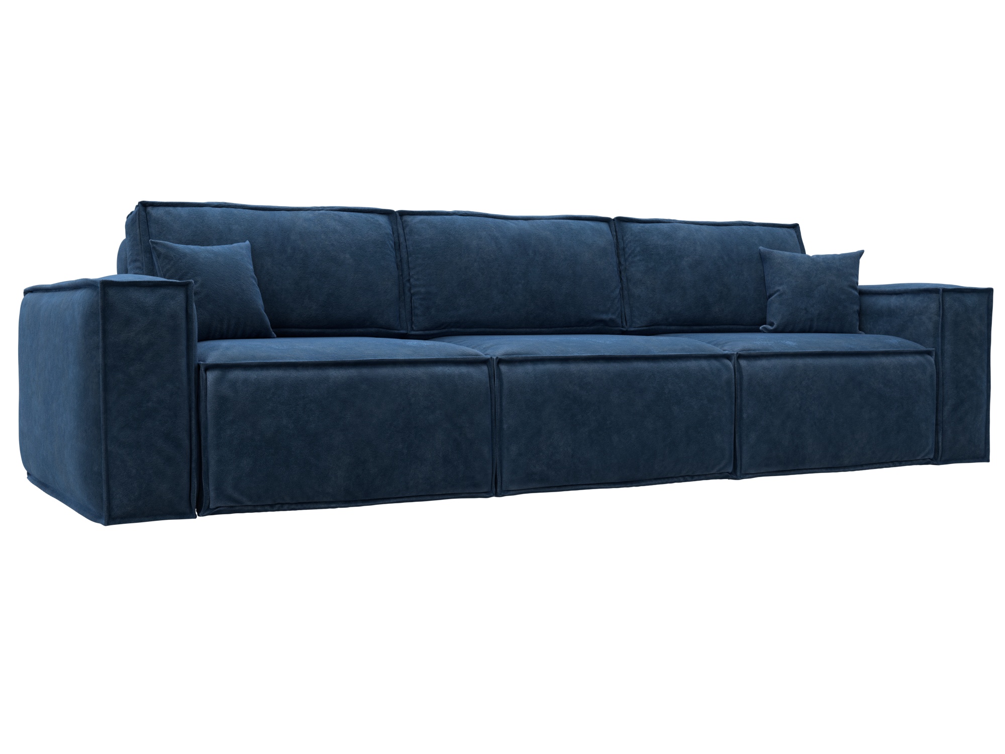 Диван прямой Лига-081 НПБ Лонг (brut 11 синий)