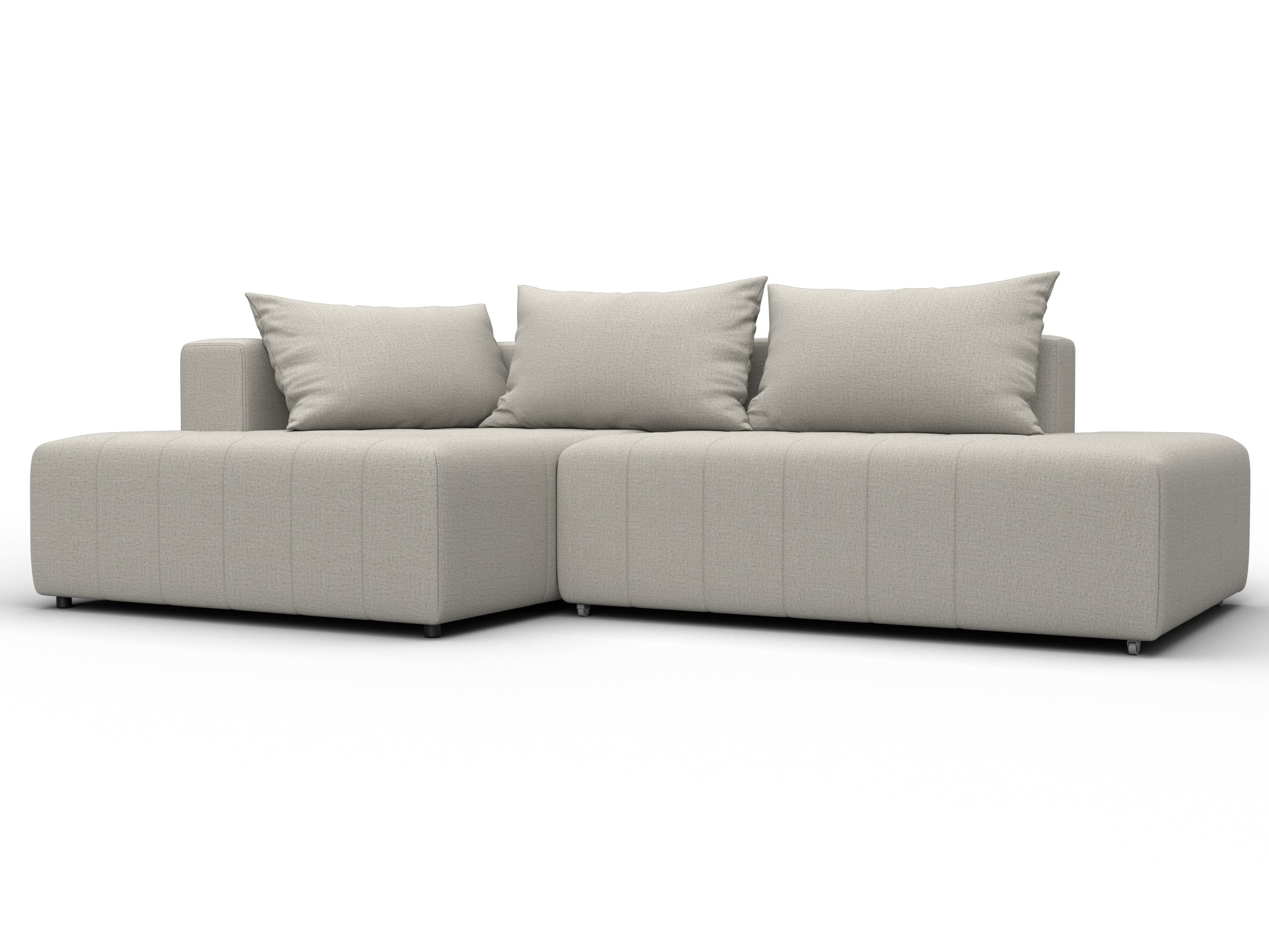 Диван угловой Лига-103 НПБ угол левый (амур 02 бежевый)