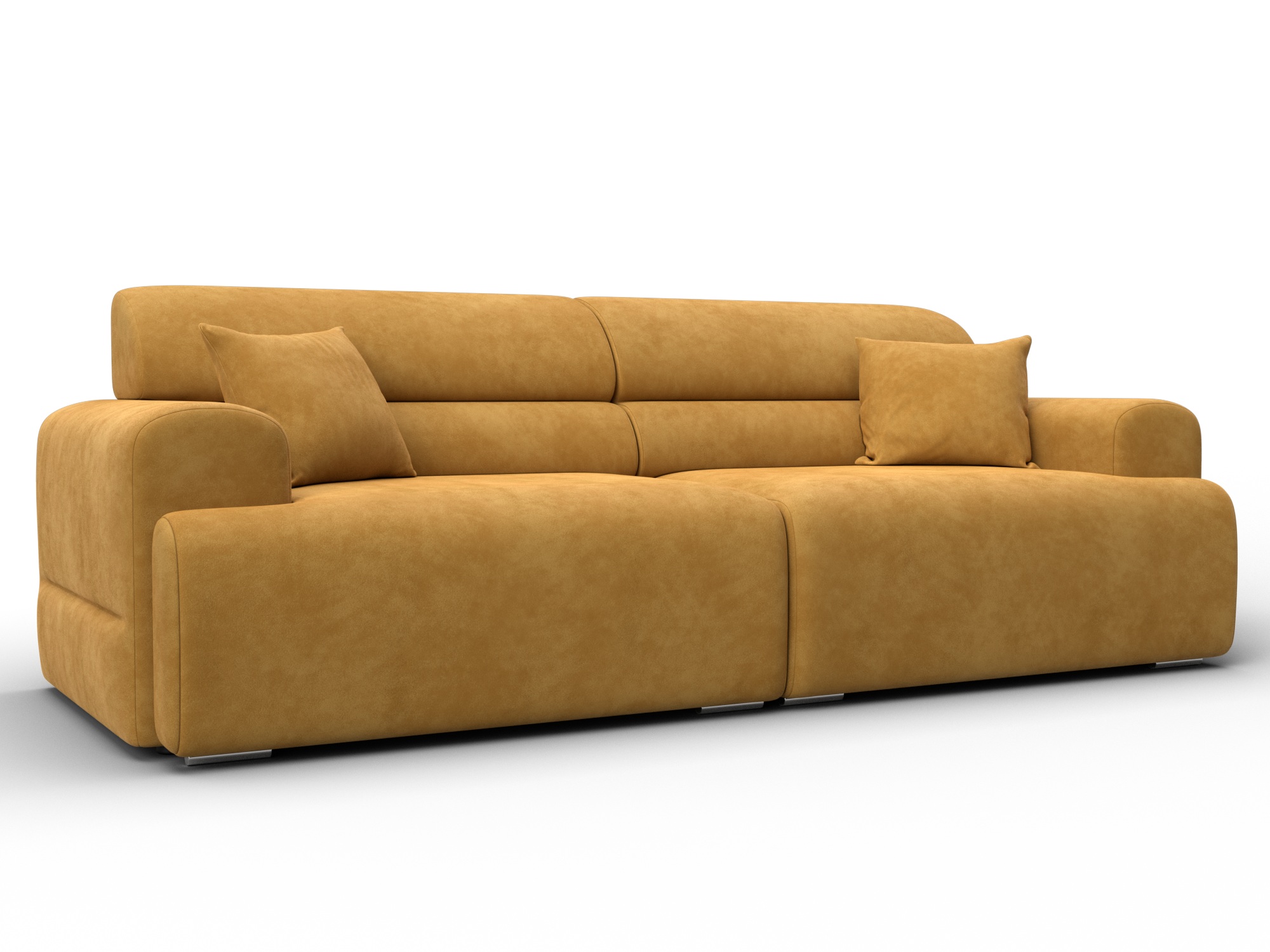 Диван прямой Лига-109 НПБ (brut 10 желтый)