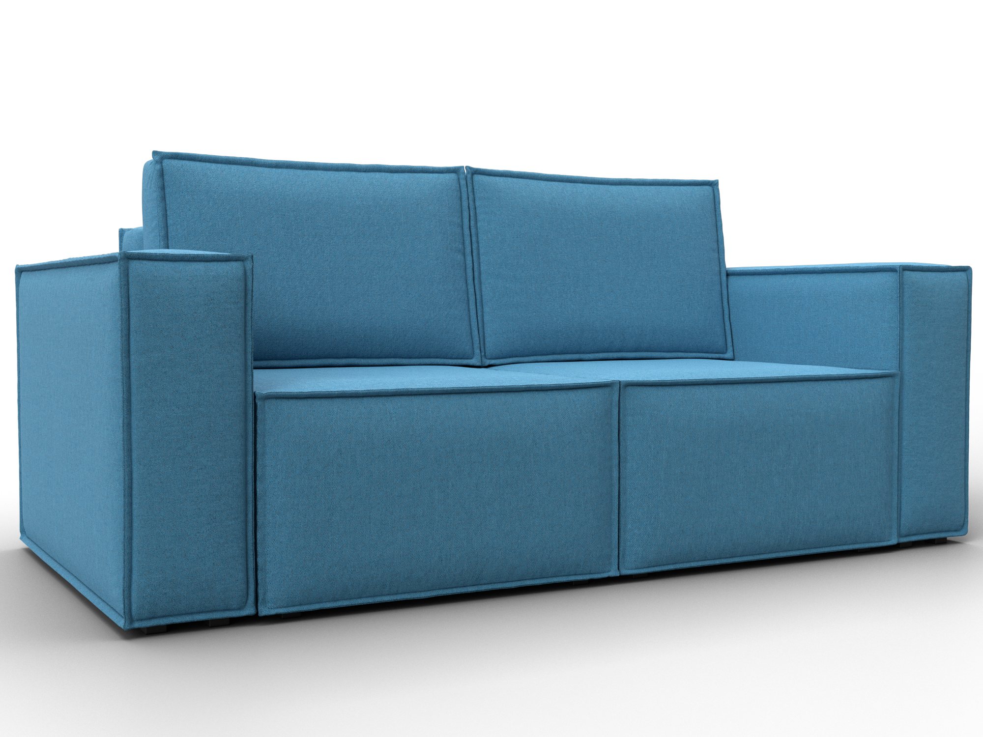 Диван прямой Куба мини (амур 10 голубой)