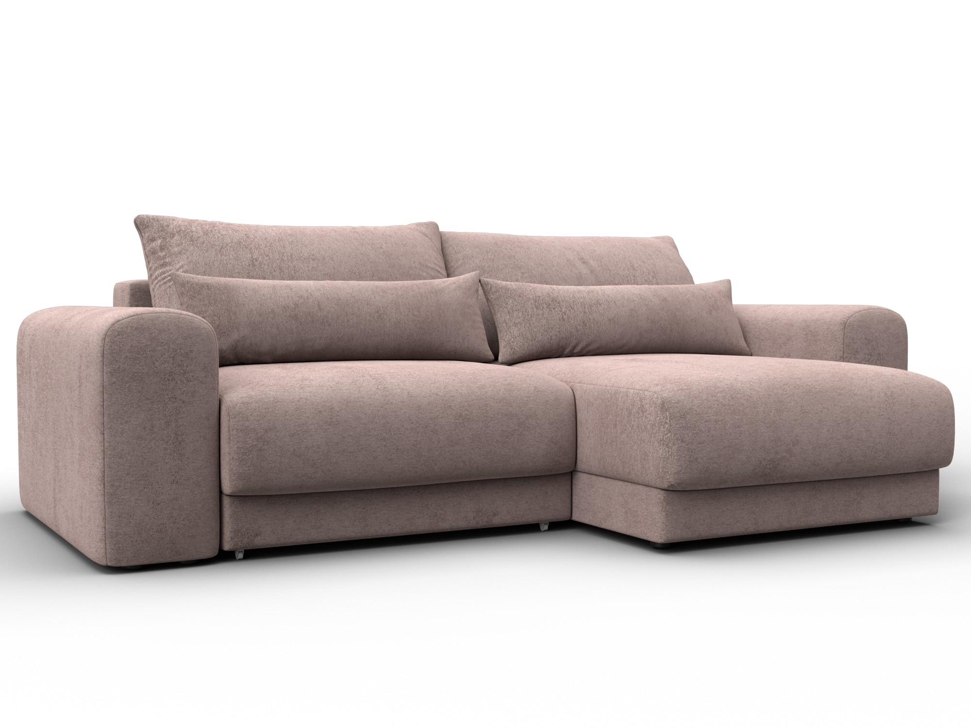 Диван угловой Лига-056 НПБ угол универсальный (tower 05 бежевый)