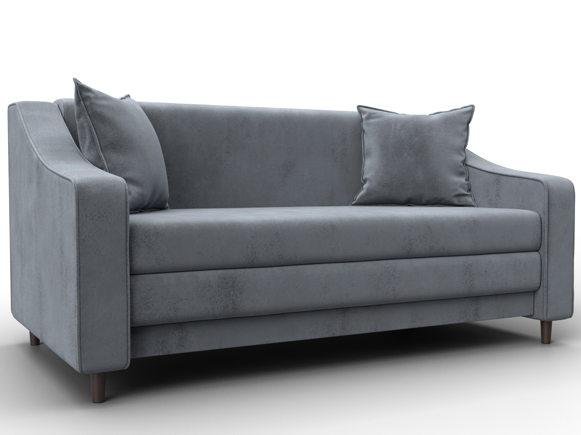 Диван прямой Лига-071 (tower 10 серый)