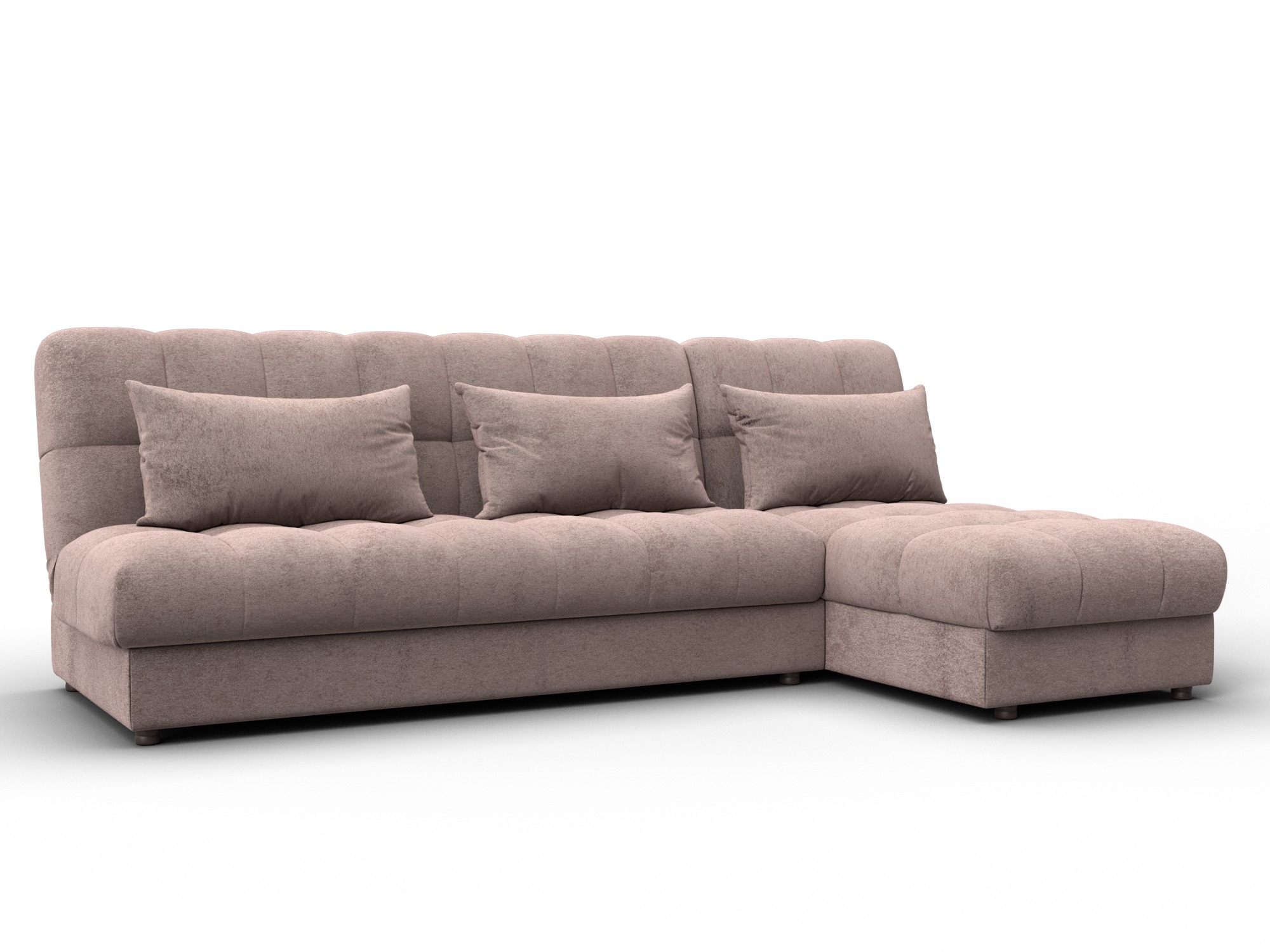 Диван угловой Лига-116 НПБ угол правый (tower 05 бежевый)