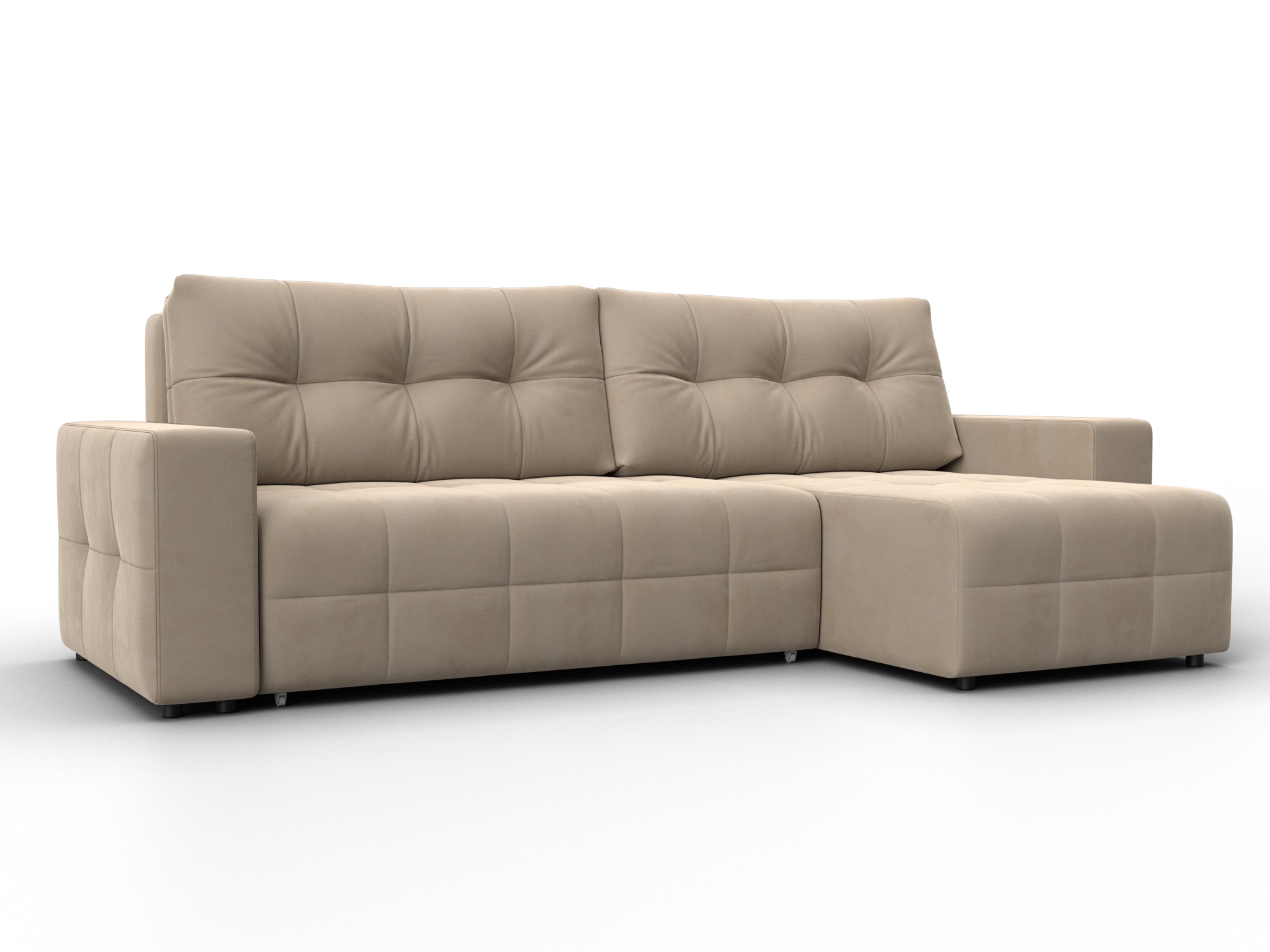 Диван угловой Лига-122 угол универсальный (seven 729 бежевый)