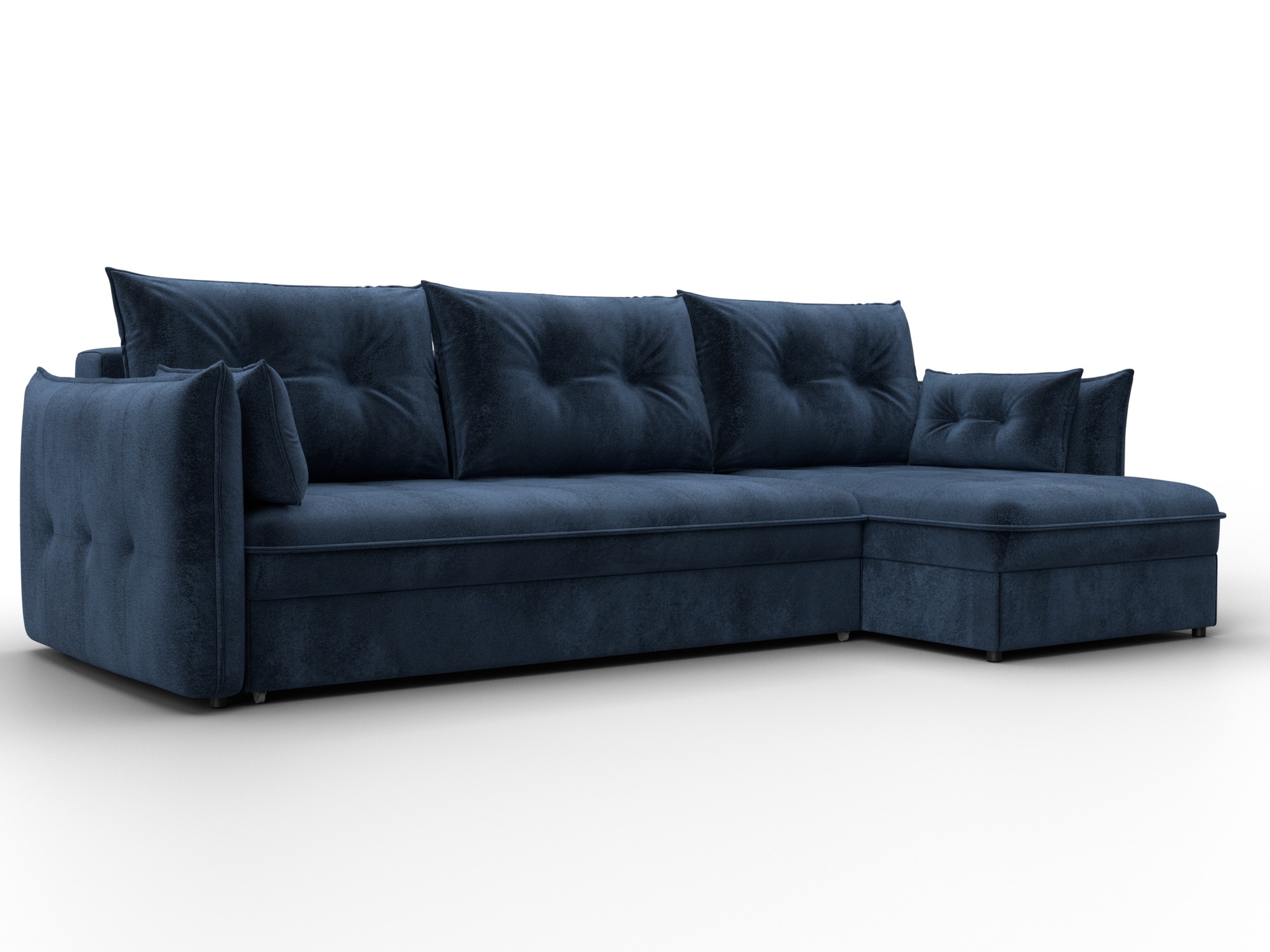 Диван угловой Лига-100 НПБ угол универсальный (tower 13 синий)