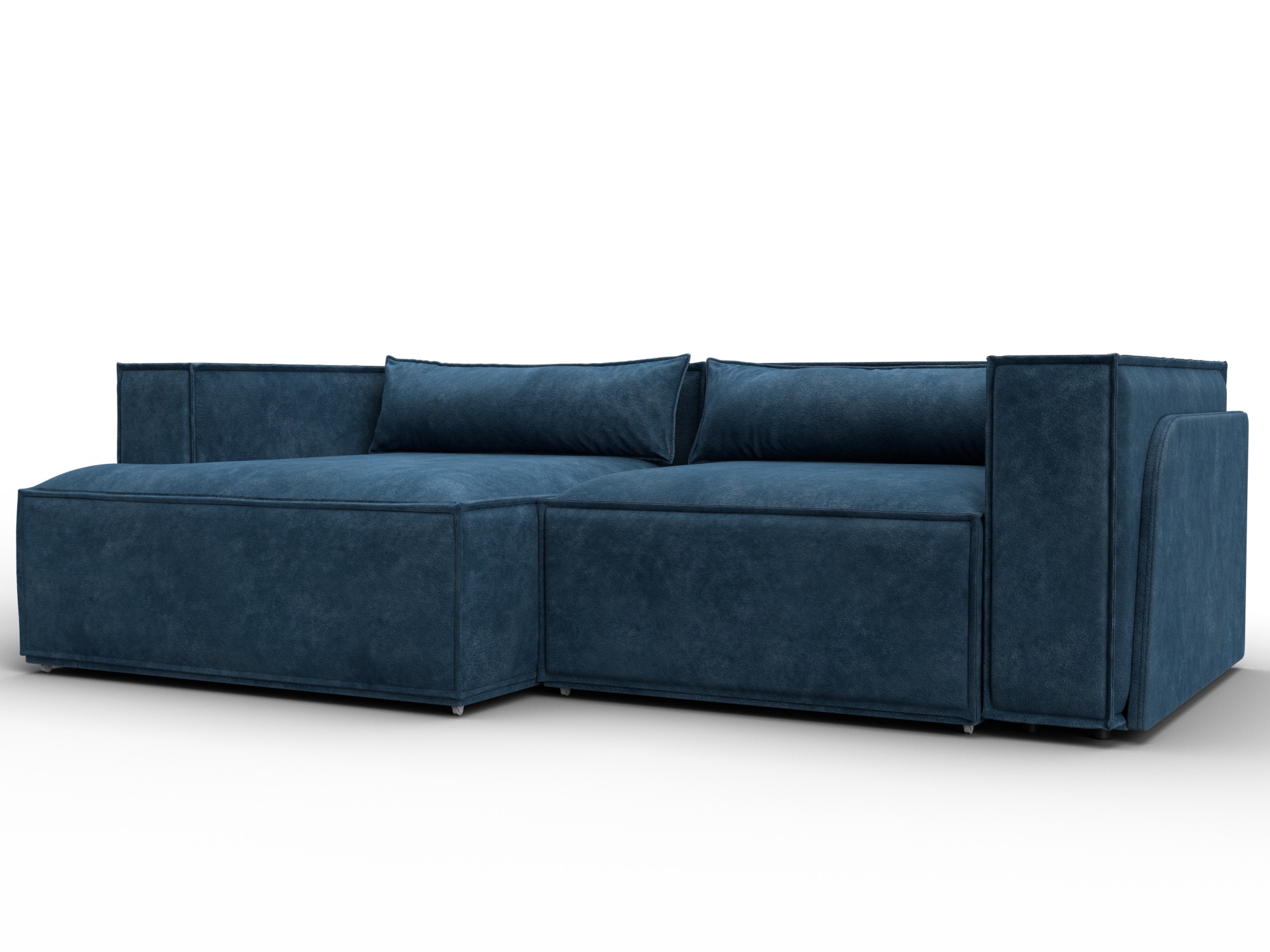 Диван угловой Лига-061 угол левый (tower 13 синий)