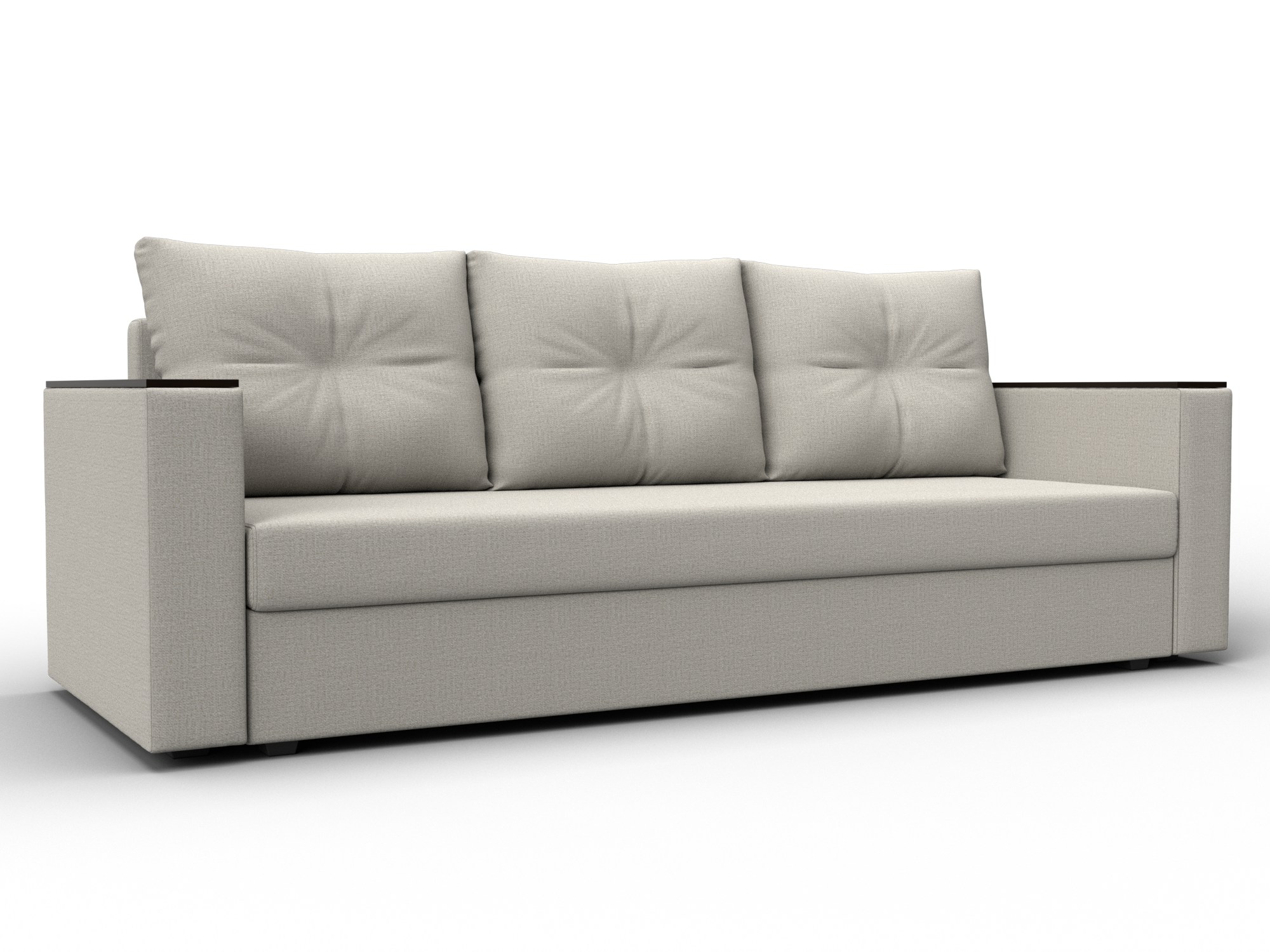 Диван прямой Атланта без стола (амур 02 бежевый)