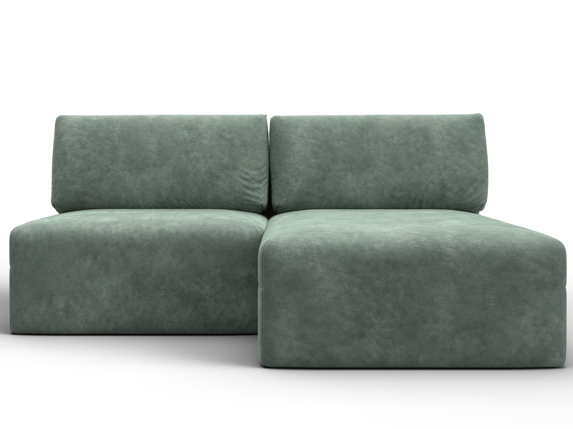 Диван угловой модульный Лига-060 НПБ угол универсальный (brut 08 зеленый)