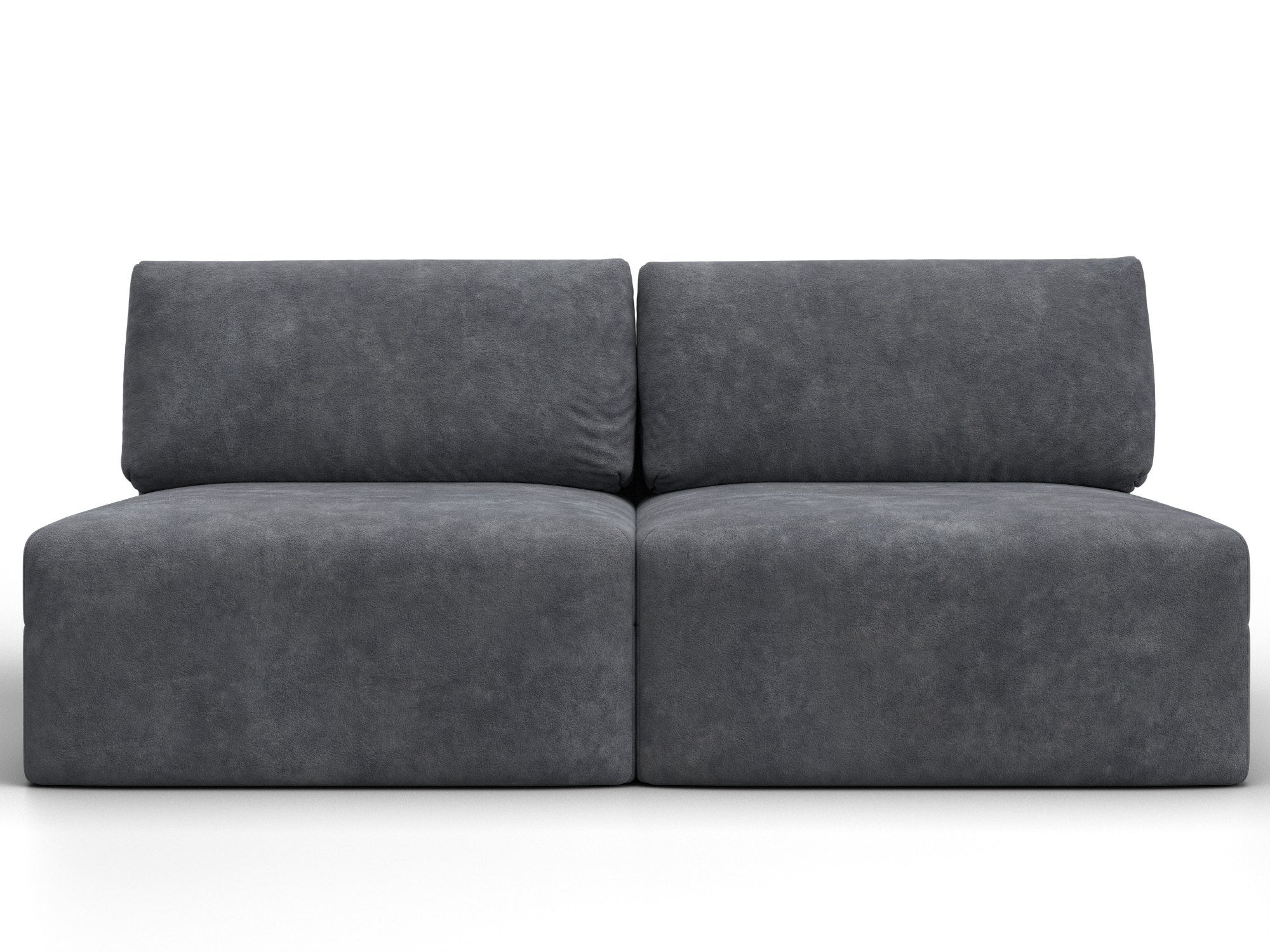 Диван прямой модульный Лига-060 НПБ (brut 16 темно-серый)