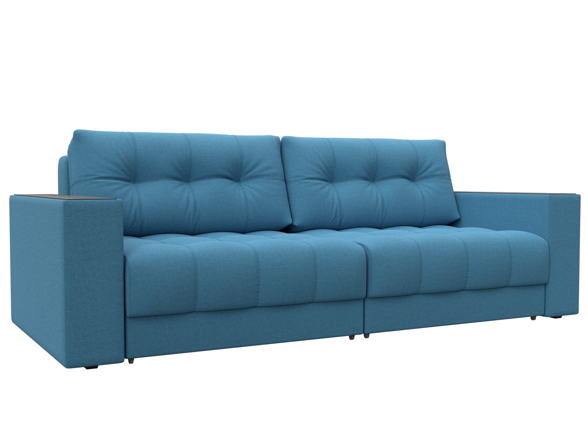 Диван прямой с декором Лига-049 НПБ (амур 10 голубой) Диван прямой с декором Лига-049 НПБ (амур 10 голубой)