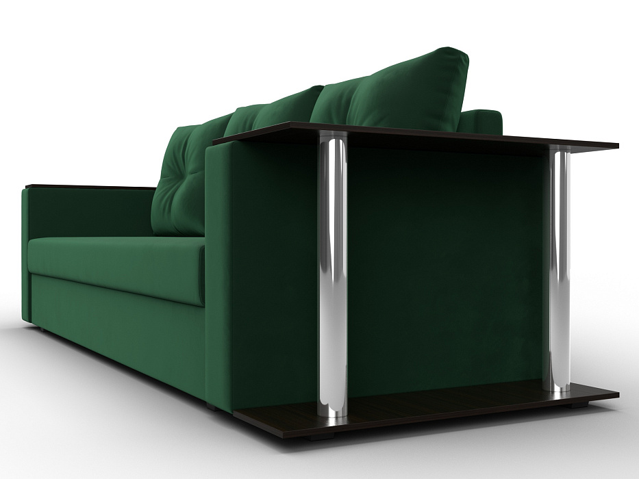 Диван прямой Атланта со столом справа (seven 626 зеленый)
