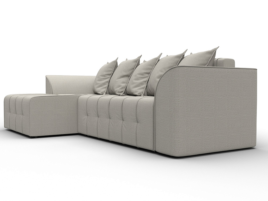 Диван угловой Лига-113 угол левый (амур 02 бежевый)