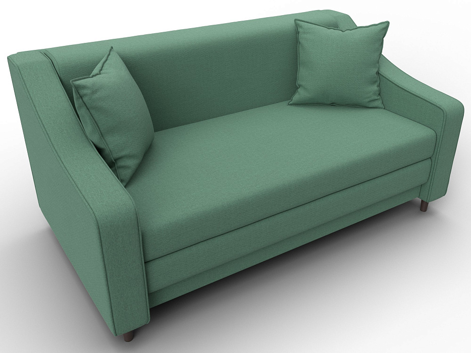 Диван прямой Лига-071 (амур 11 зеленый)