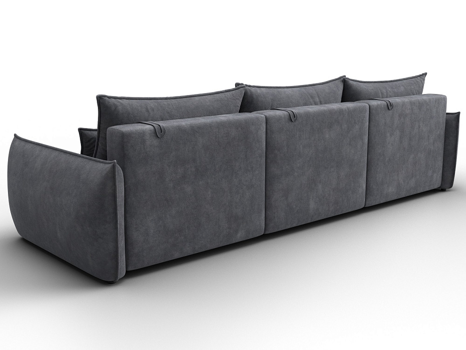 Диван прямой Лига-051 НПБ Лонг (brut 16 темно-серый)