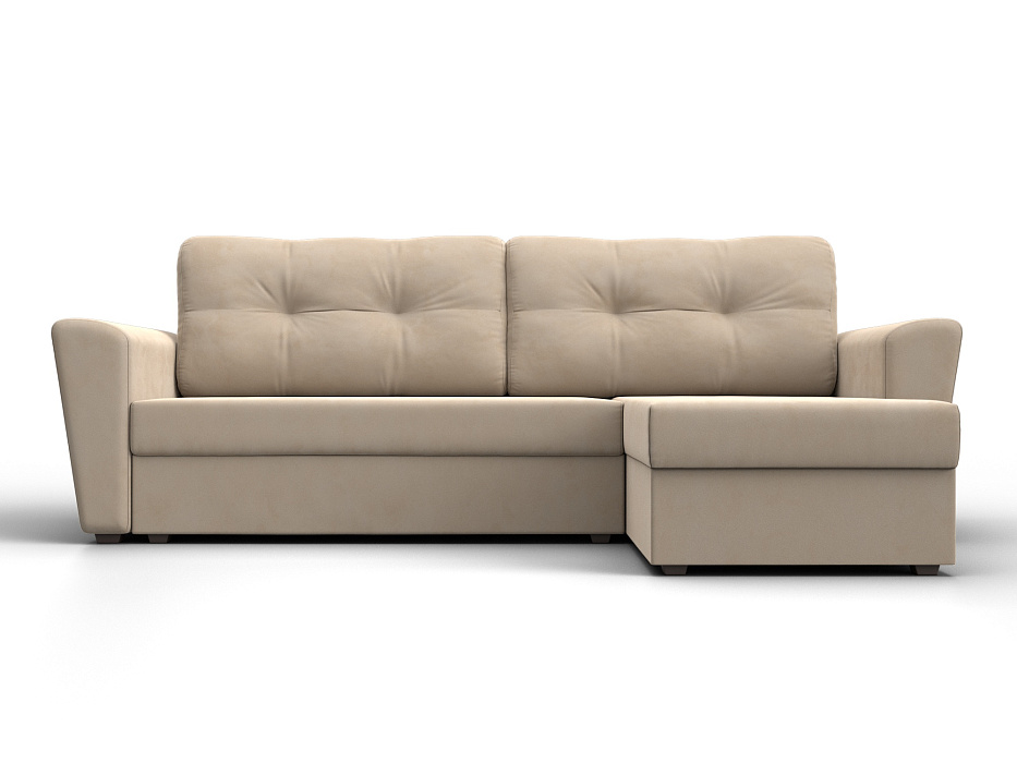 Диван угловой Амстердам Лайт правый угол (seven 729 бежевый)