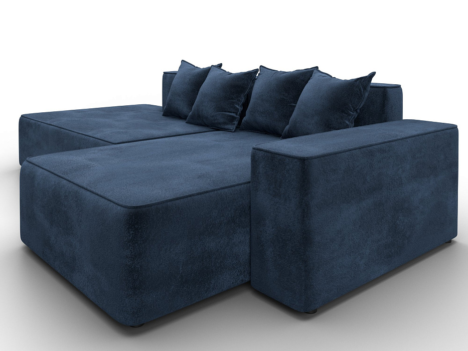 Диван угловой Лига-079 угол правый (tower 13 синий)