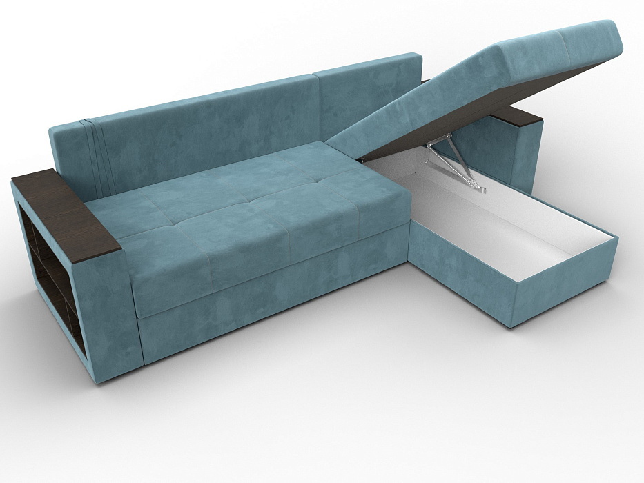 Диван угловой Дубай Лайт угол универсальный (seven 113 бирюзовый)